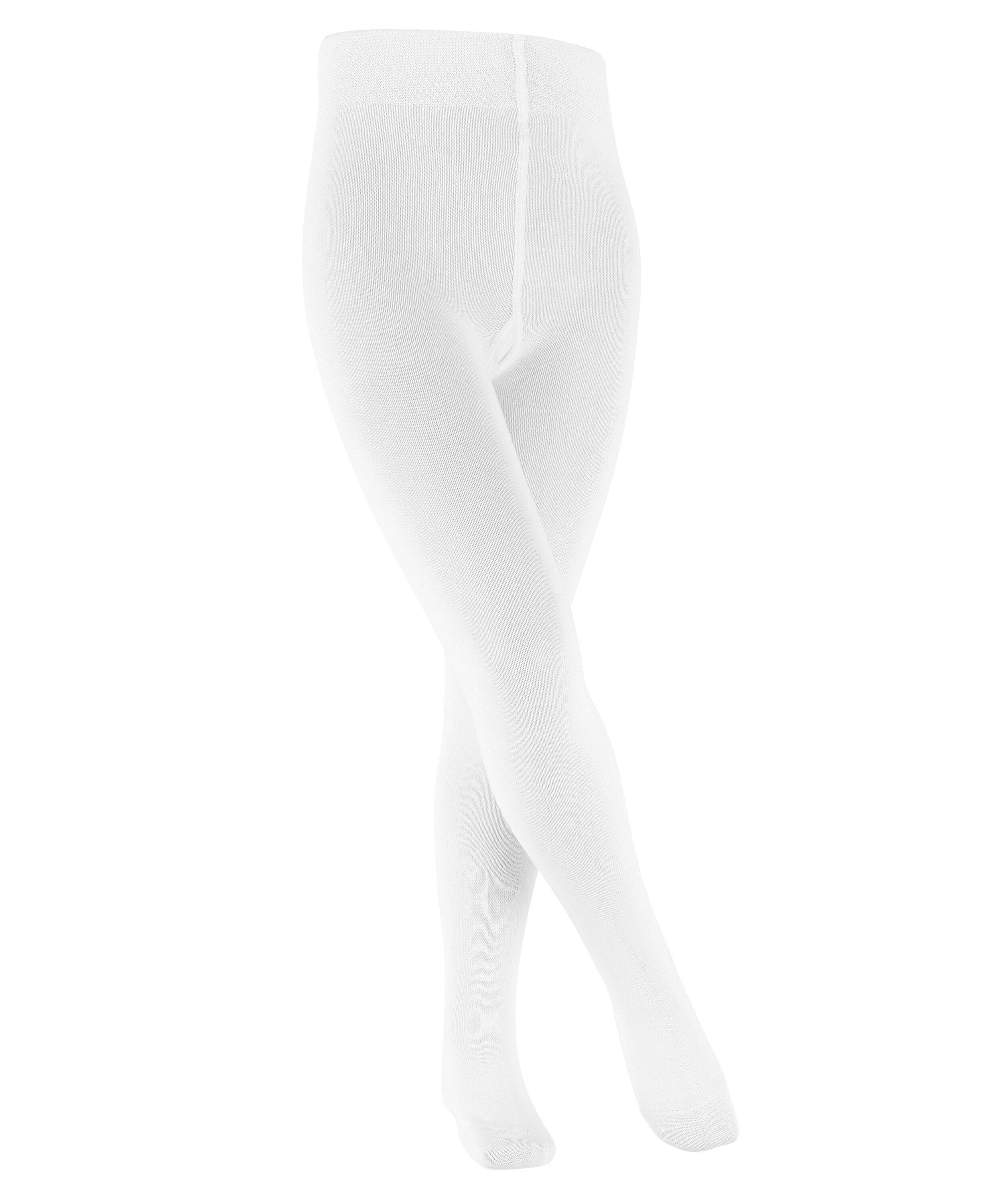 FALKE Strickstrumpfhose Family mit Baumwolle nachhaltiger St) (1 white (2000)