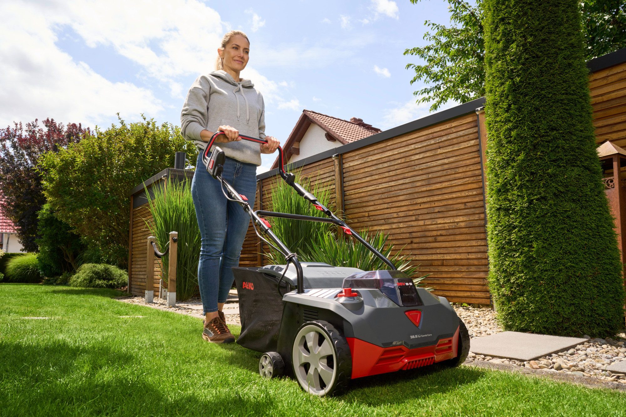 AL-KO Akku-Vertikutierer AKKU-VERTIKUTIERER 38.6 Li Combi Care (GERÄT), 38 cm Arbeitsbreite