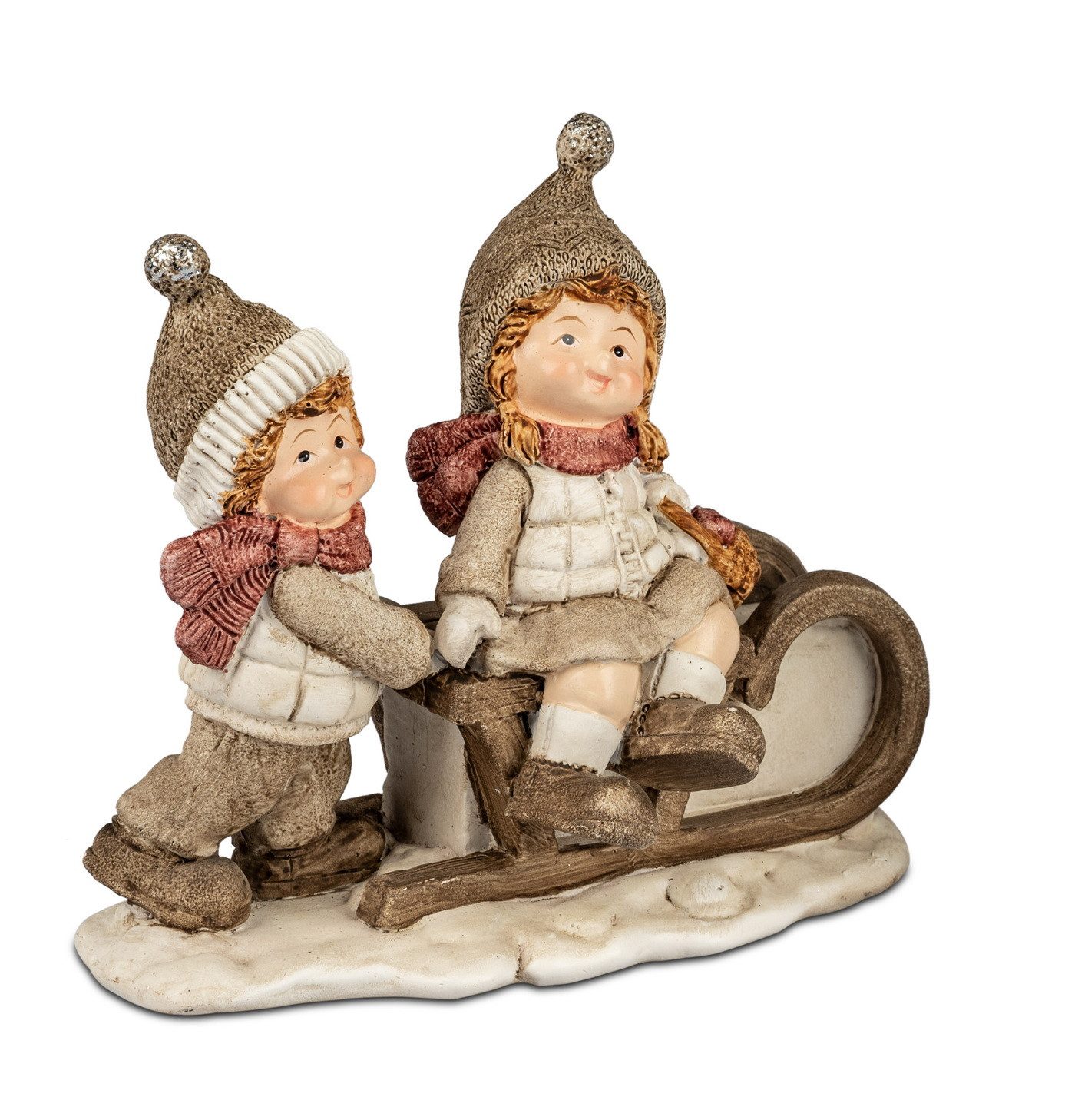 Kaufhaus le petit Dekofigur Winterkinder Deko Wichtel Kinder Paar Figur Sku günstig online kaufen