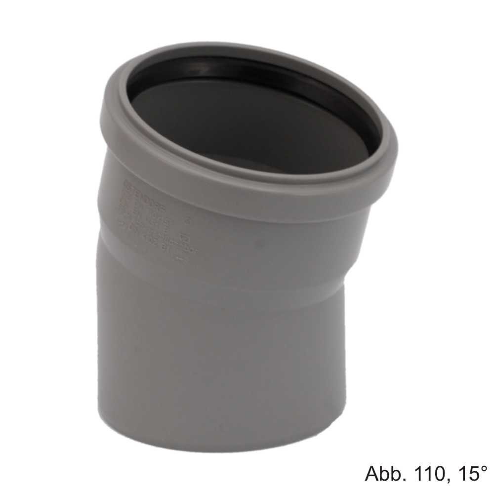 Ostendorf Kunststoffe Wasserrohr HT-Bogen DN 110 - 15°