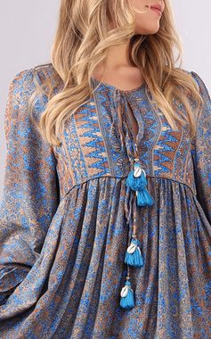 YC Fashion & Style Sommerkleid „Luftiges Sommerkleid mit Blumen- und Paisleymuster „ Alloverdruck, Boho, Hippie, gemustert