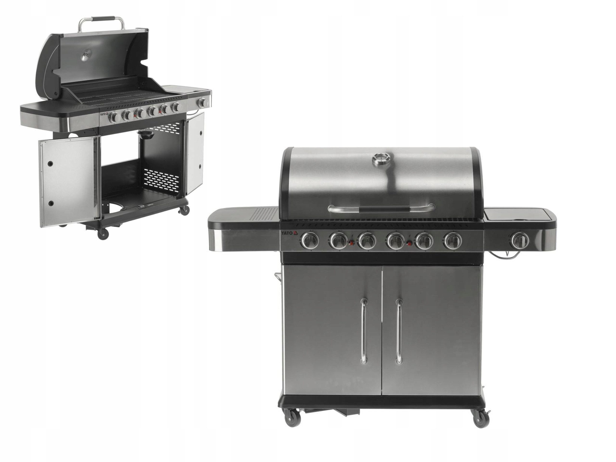 TRIZERATOP Gasgrill Gasgrill, Barbecue-Grill, 6+1 Edelstahl 20,2 KW, Außenküche, Gasgrill, Barbecue-Grill, Außenküche, Gasgrill, Barbecue-Grill, Außenküche