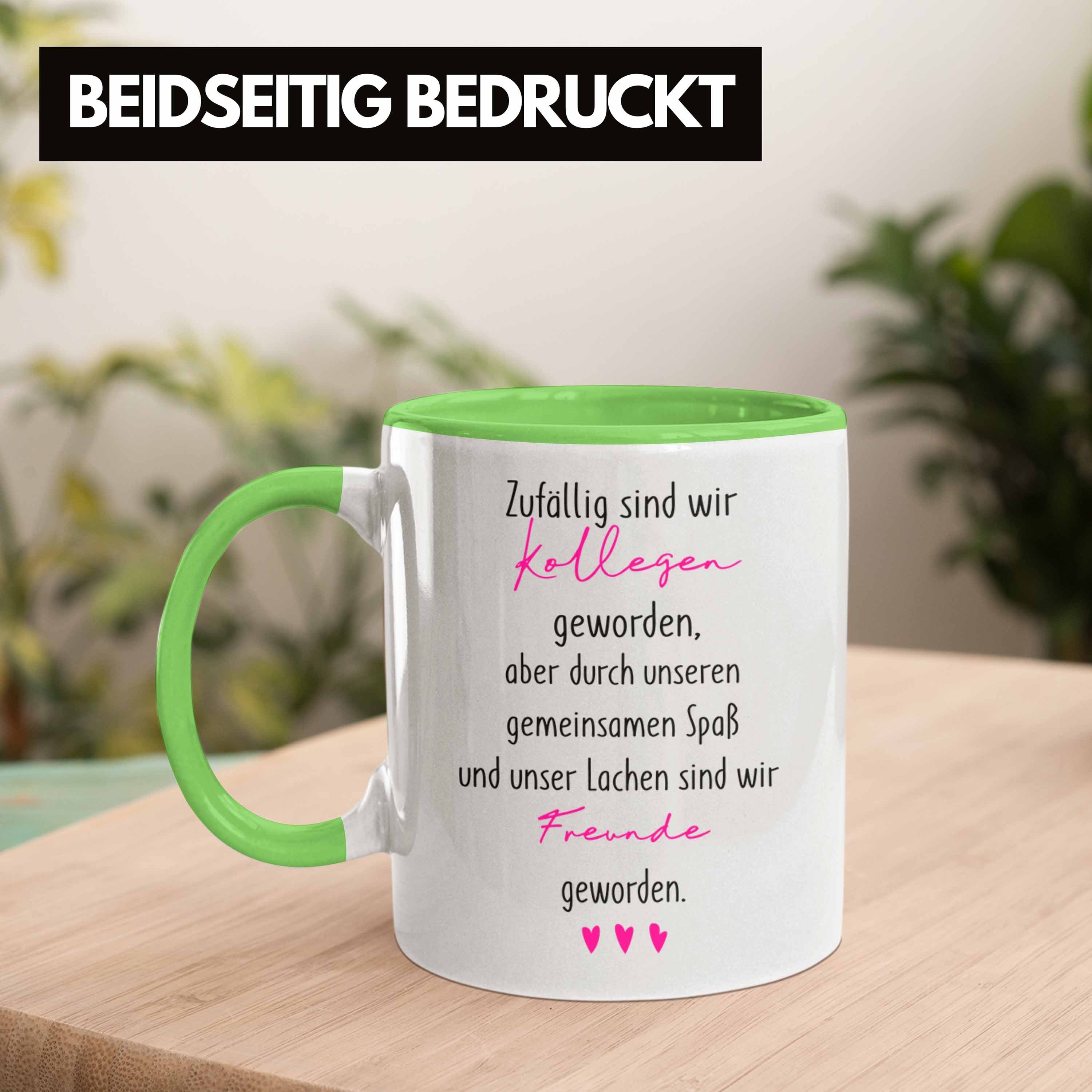 Trendation Trendation Freunde Kollegen Tasse Wenn Werden Kollegen - Geschenk Grün Tasse Aus