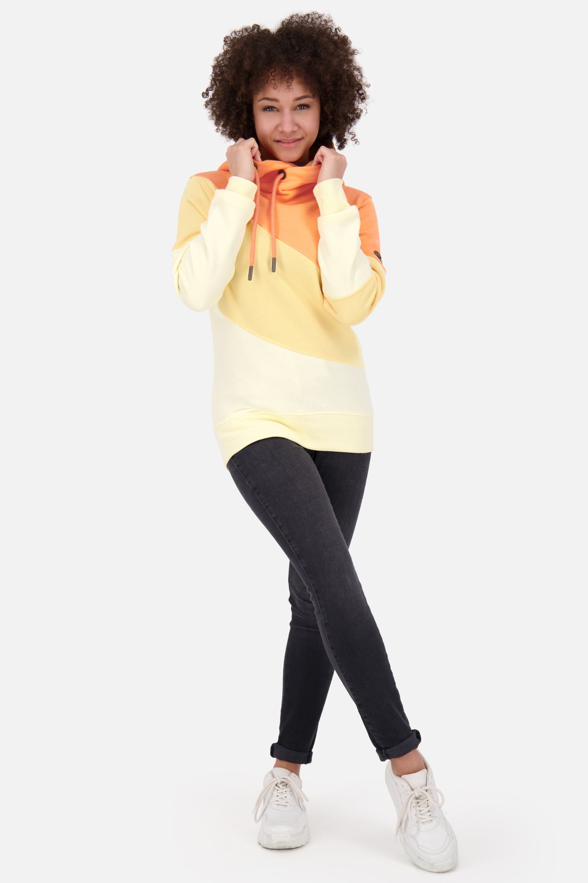 Pullover A StacyAK melange butter Hoodie Kickin Alife & Kapuzensweatshirt Kapuzensweatshirt, Sweatshirt Damen