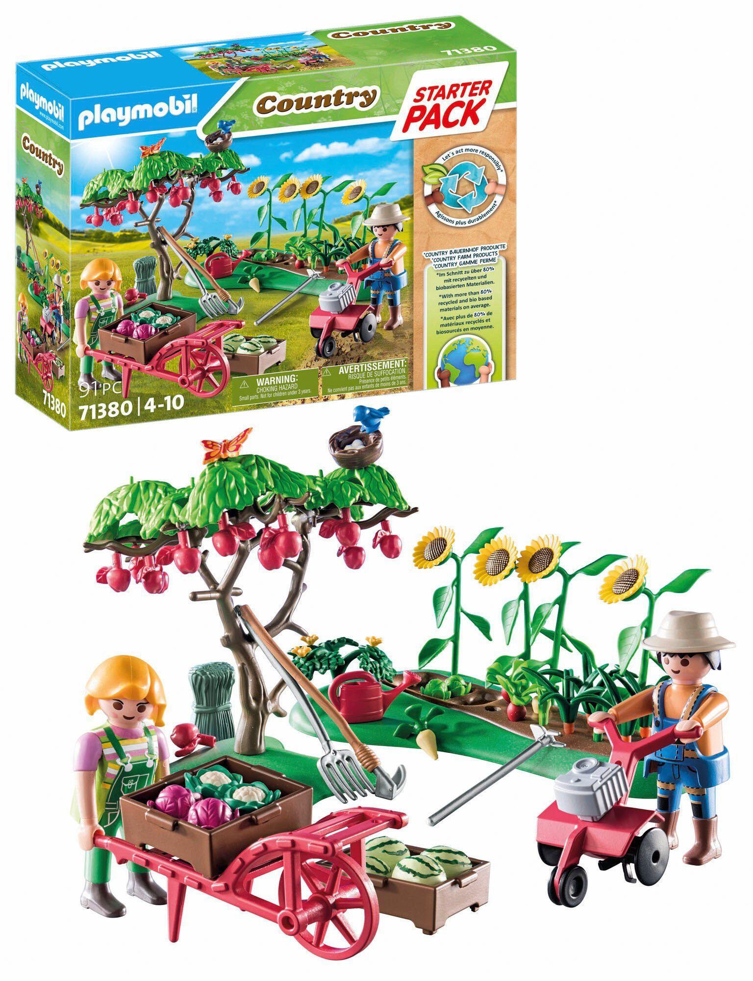 Playmobil® Starter Pack, Bauernhof Gemüsegarten (71380), Country Konstrukti günstig online kaufen