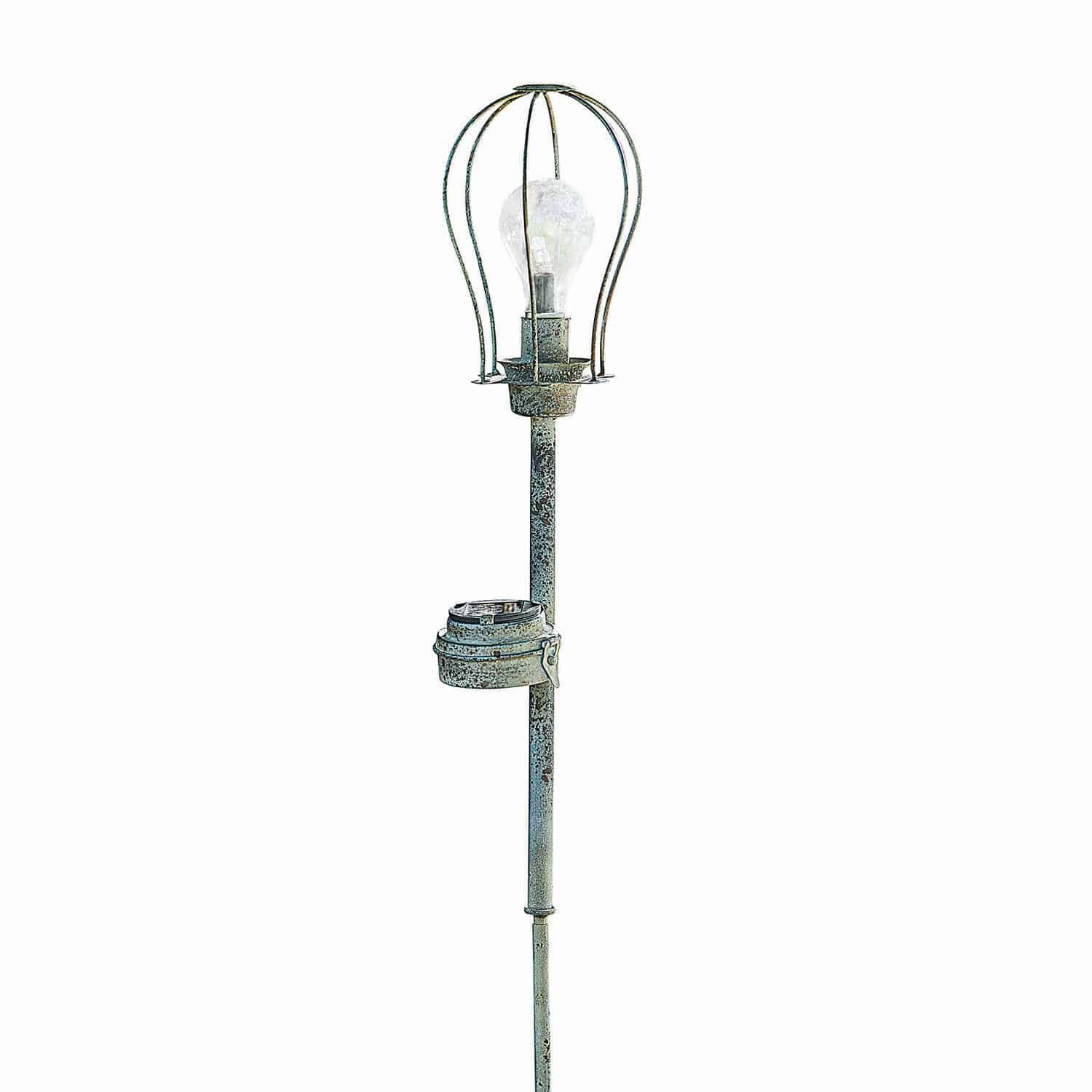LED Laterne Solar-Laterne Darek antikgrün