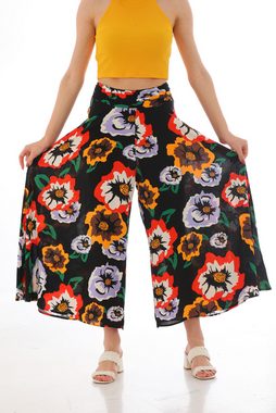 Bongual Marlene-Hose Hosenrock Sommerhose geblümt