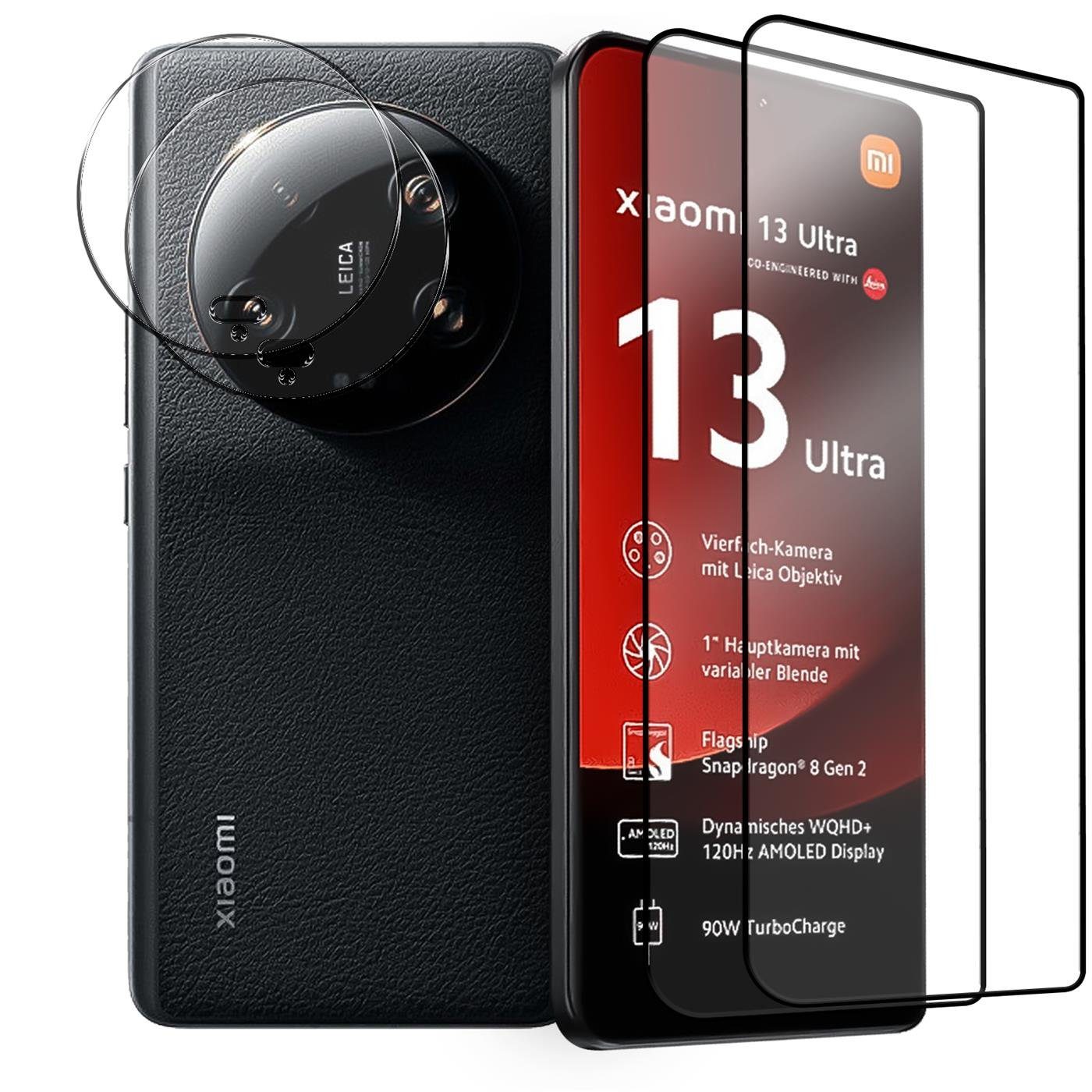 CoolGadget Schutzfolie Panzerfolie für Xiaomi Redmi 14C / Poco C75, (Spar-Set 4in1, 2x Displayschutz, 2x Kameraschutz), Panzerglas Schutzfolie für Xiaomi Redmi 14C / Poco C75