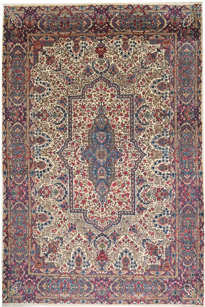 Orientteppich Kerman Antik Trading, / Perserteppich, Nain 8 Orientteppich mm Handgeknüpfter 302x449 rechteckig, Höhe