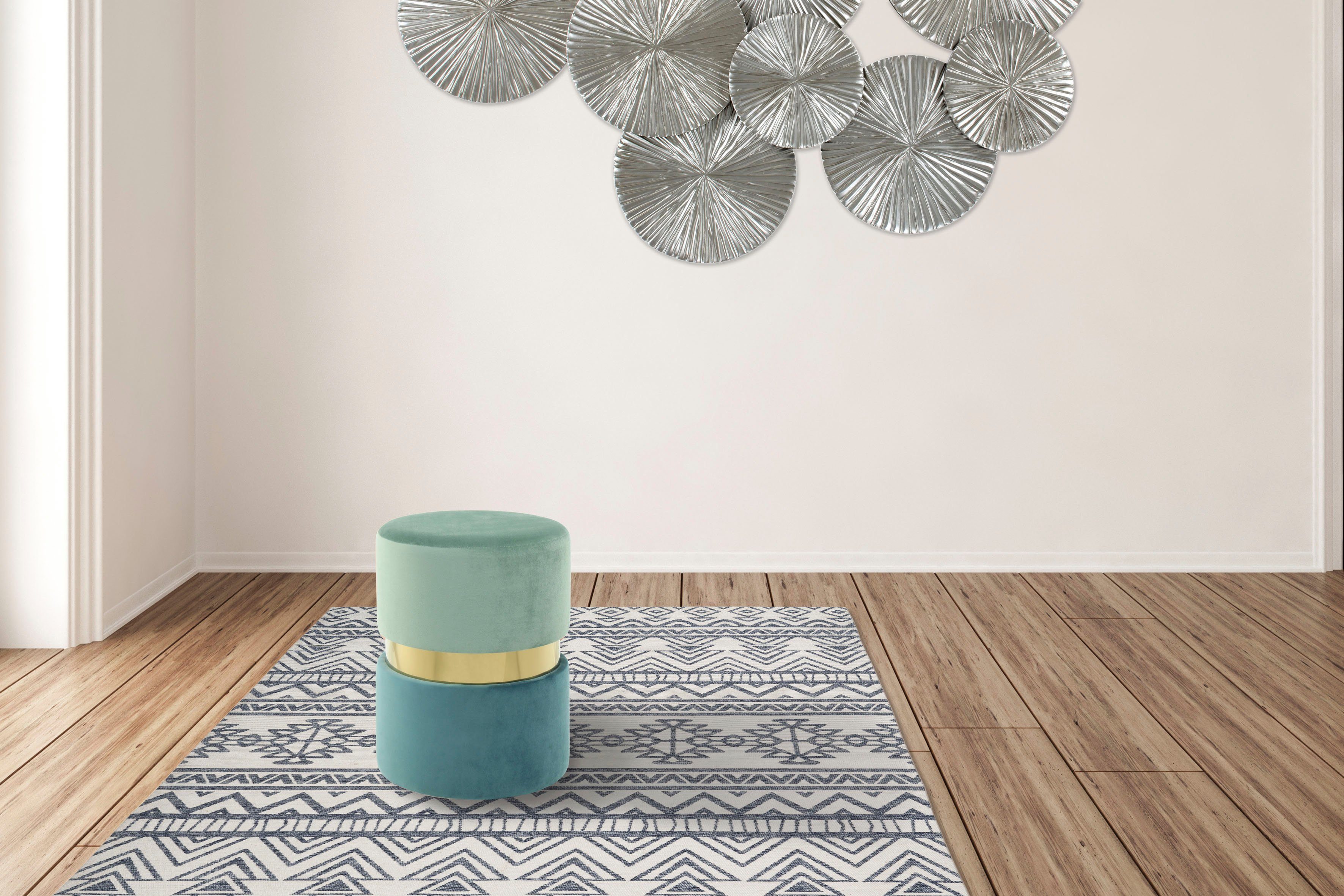 Kayoom Стільці Табурети Gipsy 825, stilvoller Стільці, runde Form, stilvolles Design (1 St), samtweich, platzsparend, vielfältig einsetzbar, weiche Polsterung