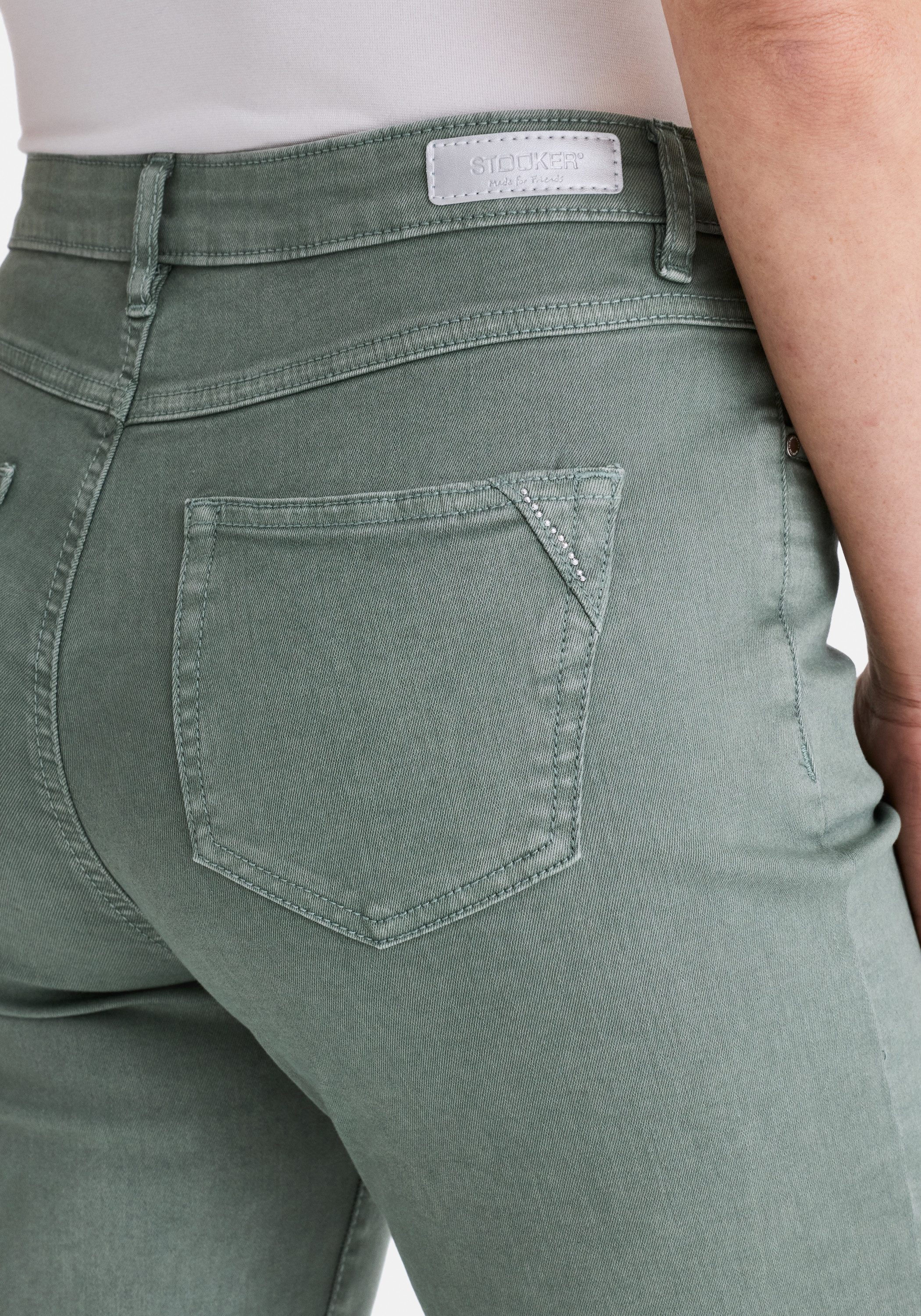 STOOKER WOMEN 5-Pocket-Jeans Nizza Denim Tapered Fit Jeans Tapered Fit Casual Clean Wash Denim Jeans für Damen
