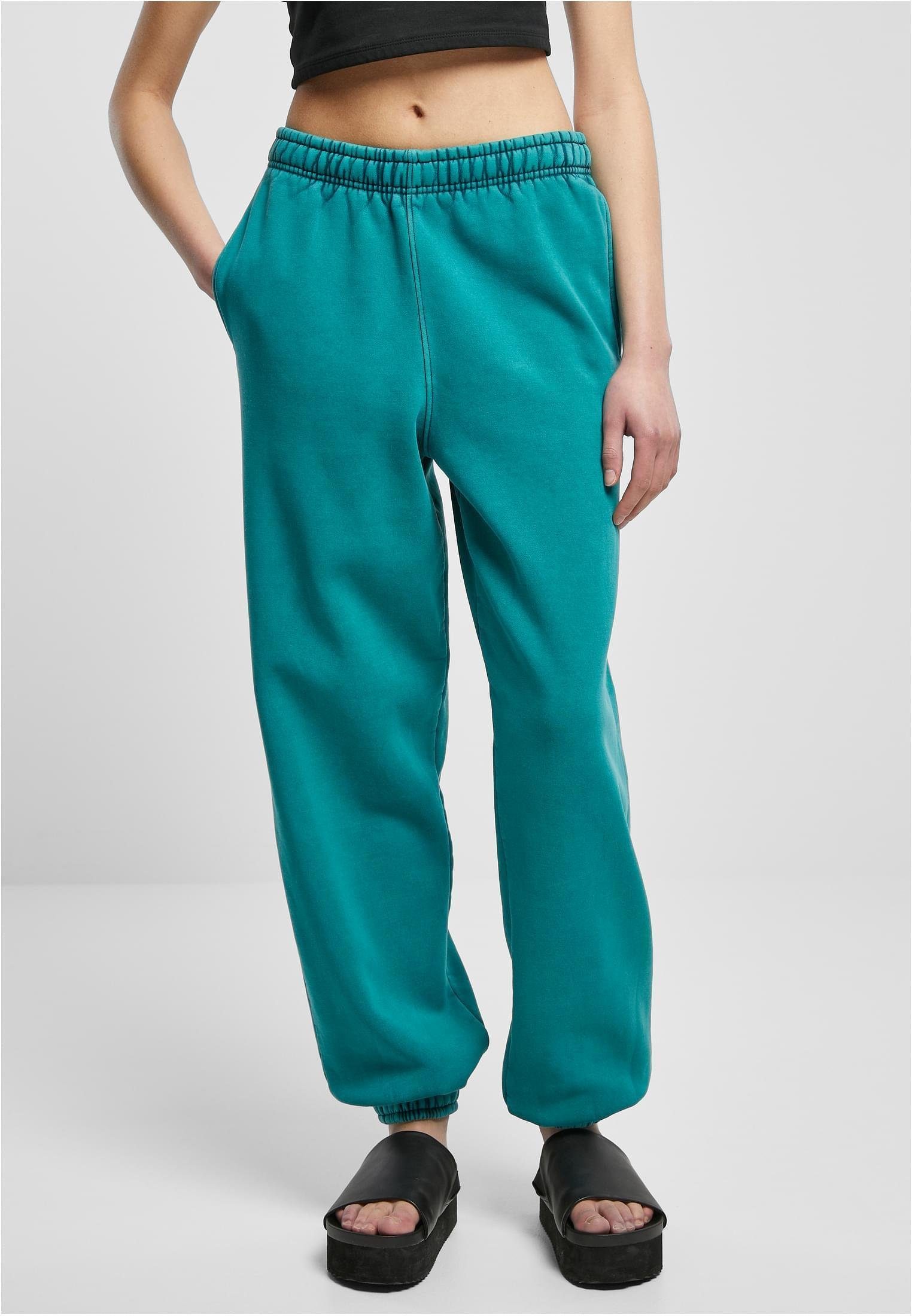Funktionshose Ladies High Waist Stone Washed Sweat Pants Damen Jogginghose