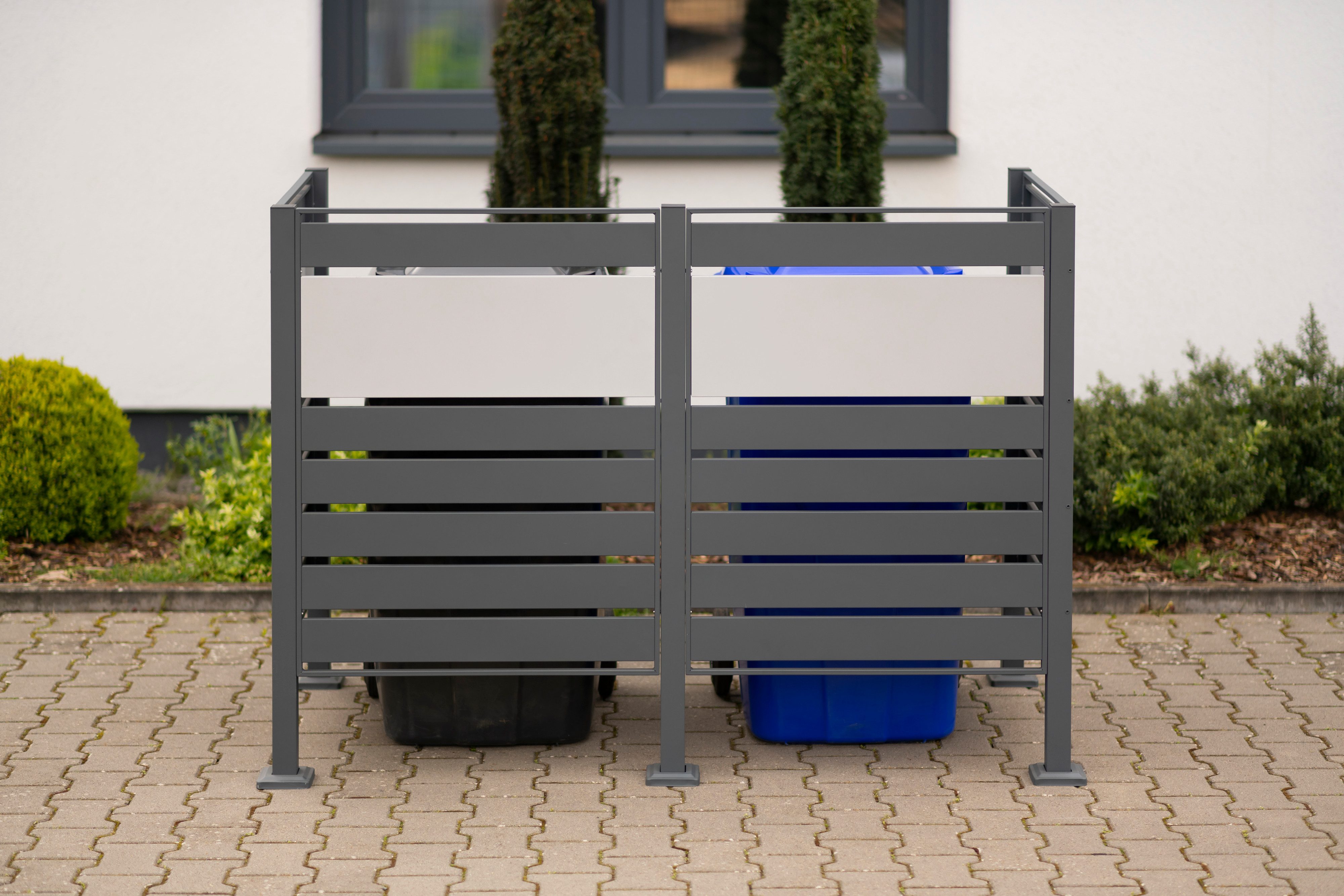 WESTMANN Mülltonnenbox Planum, Platz für 2 Mülltonnen je 240 L