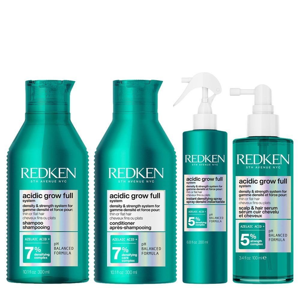 Haarpflege-Set Acidic Grow Full System Set Shampoo + Conditioner + Densifying Spray +