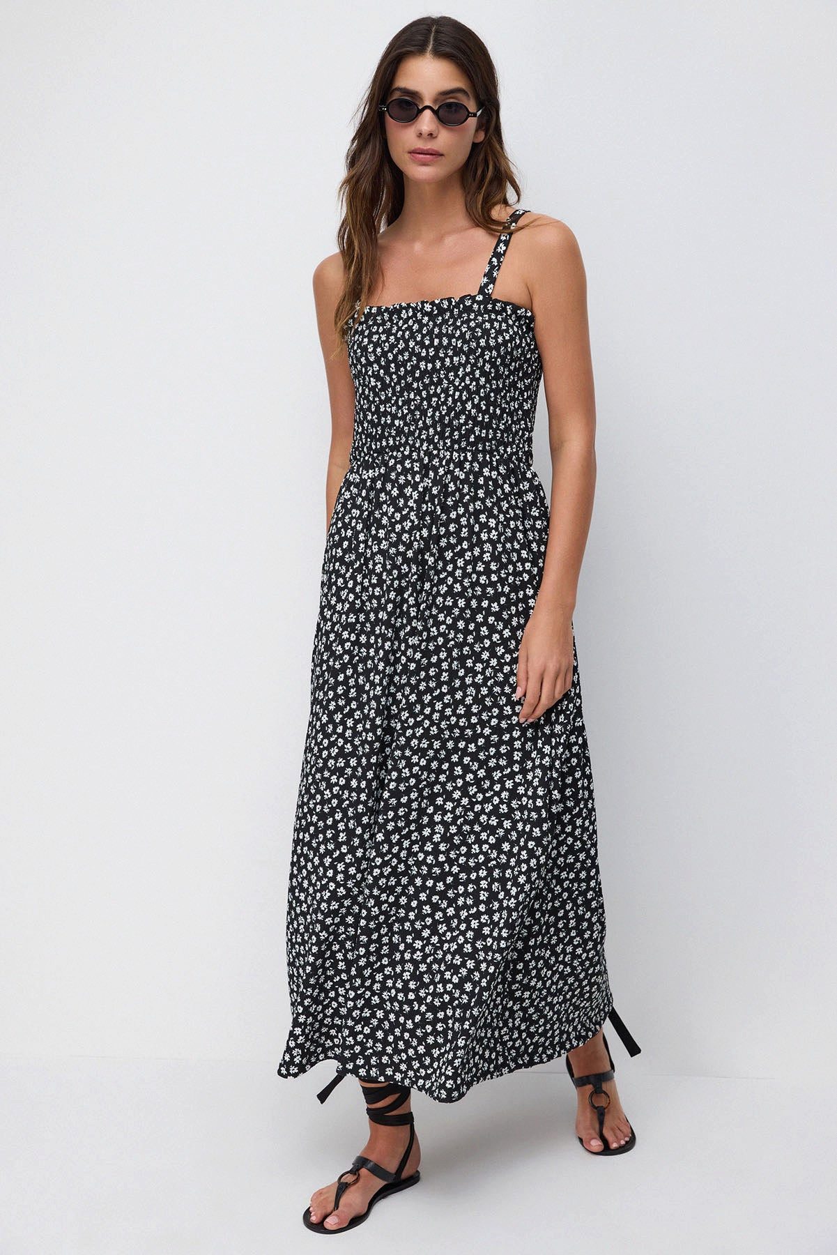 No Matter What Midikleid Gemustertes, zweireihiges, günstig online kaufen