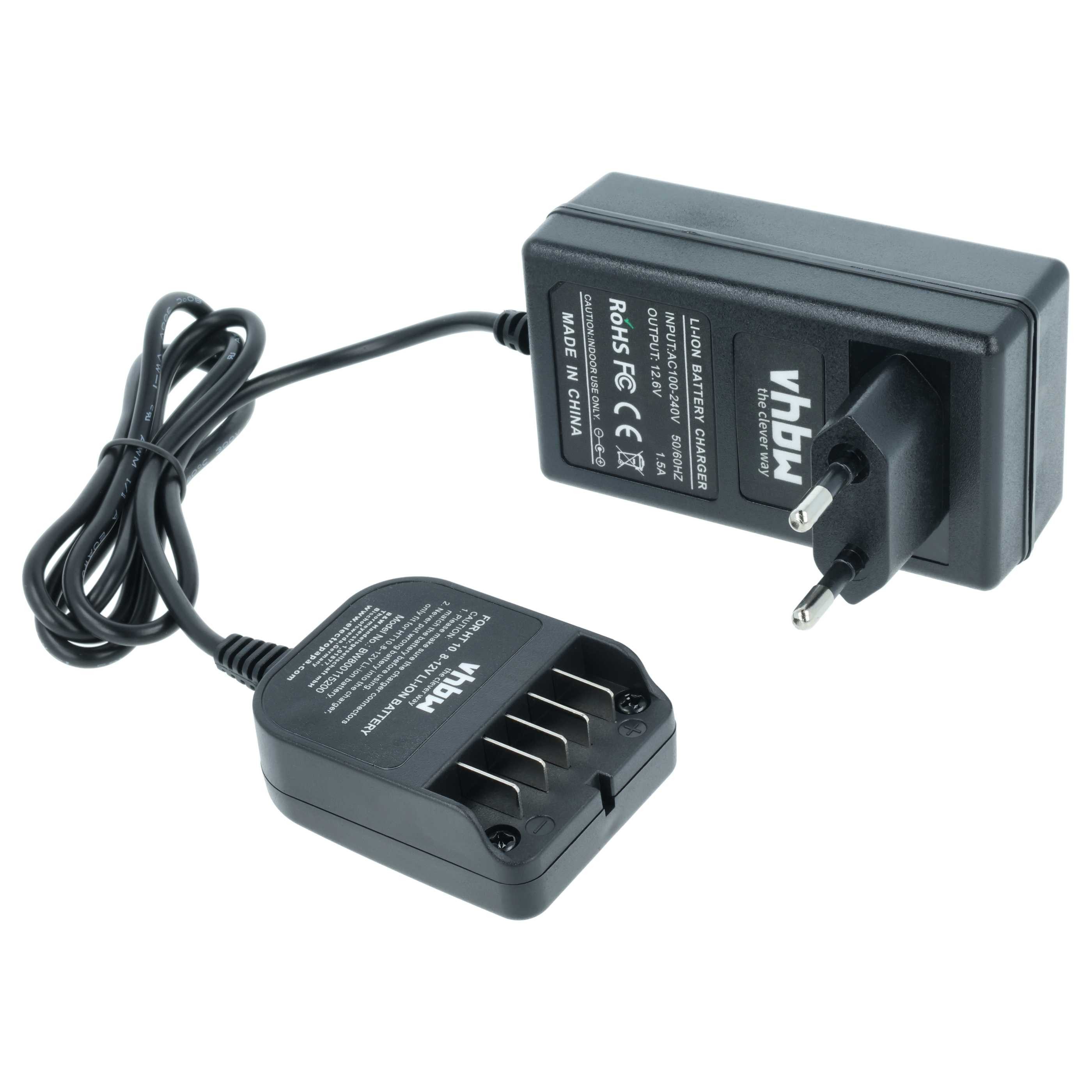 vhbw passend für Hitachi Hikoki FWH 10DL, FWH10DFL, UC 10 SL, UR 10, FWH Werkzeug-Akku-Ladetechnik