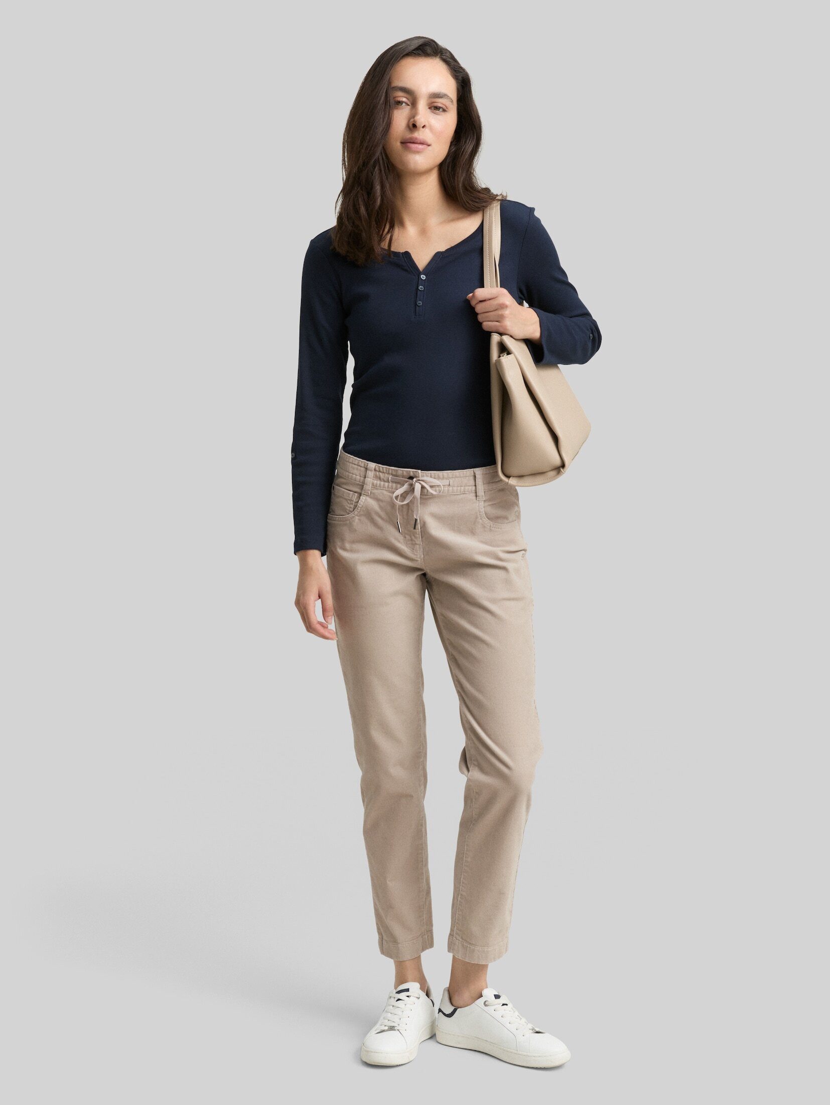 TOM TAILOR 7/8-Hose Hosen & Chino Tapered Relaxed Cordhose