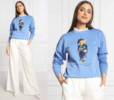 Ralph Lauren Sweatshirt POLO RALPH LAUREN Bear Paris Bär Sweatshirt Sweater Pullover Pulli S