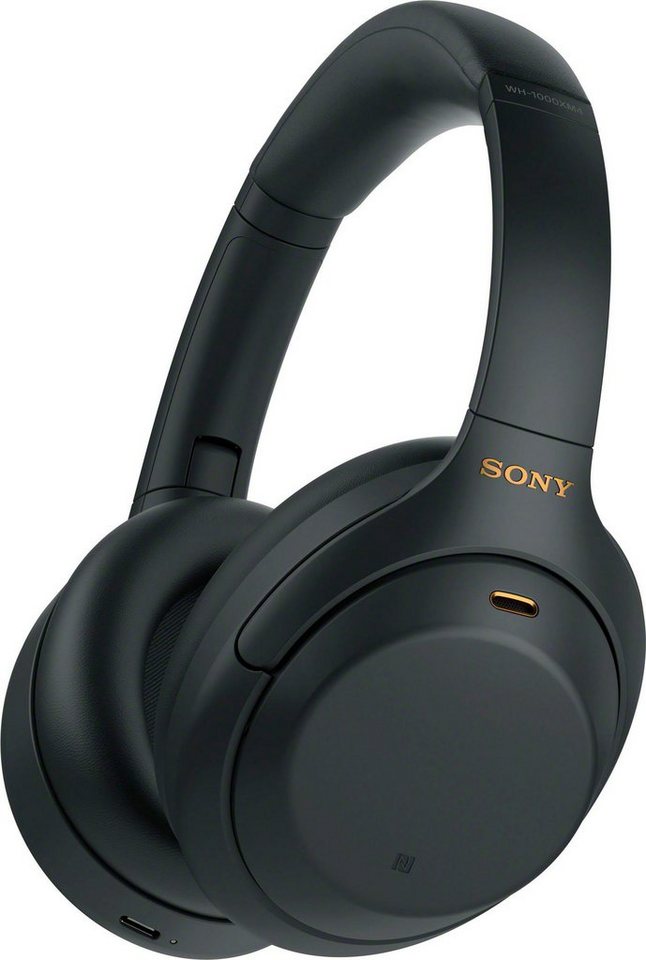 Sony WH-1000XM4 kabelloser Over-Ear-Kopfhörer (Noise-Cancelling, One-Touch  Verbindung via NFC, Bluetooth, NFC, Touch Sensor, Schnellladefunktion),  Hochwertiger Sound und kabelloses Hörvergnügen mit DSEE Extreme und LDAC