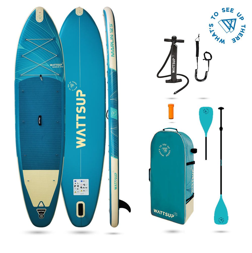 SUP-Board WattSUP MARLIN 12.5 SUP Board Stand Up Paddle Surf-Board Paddel ISUP