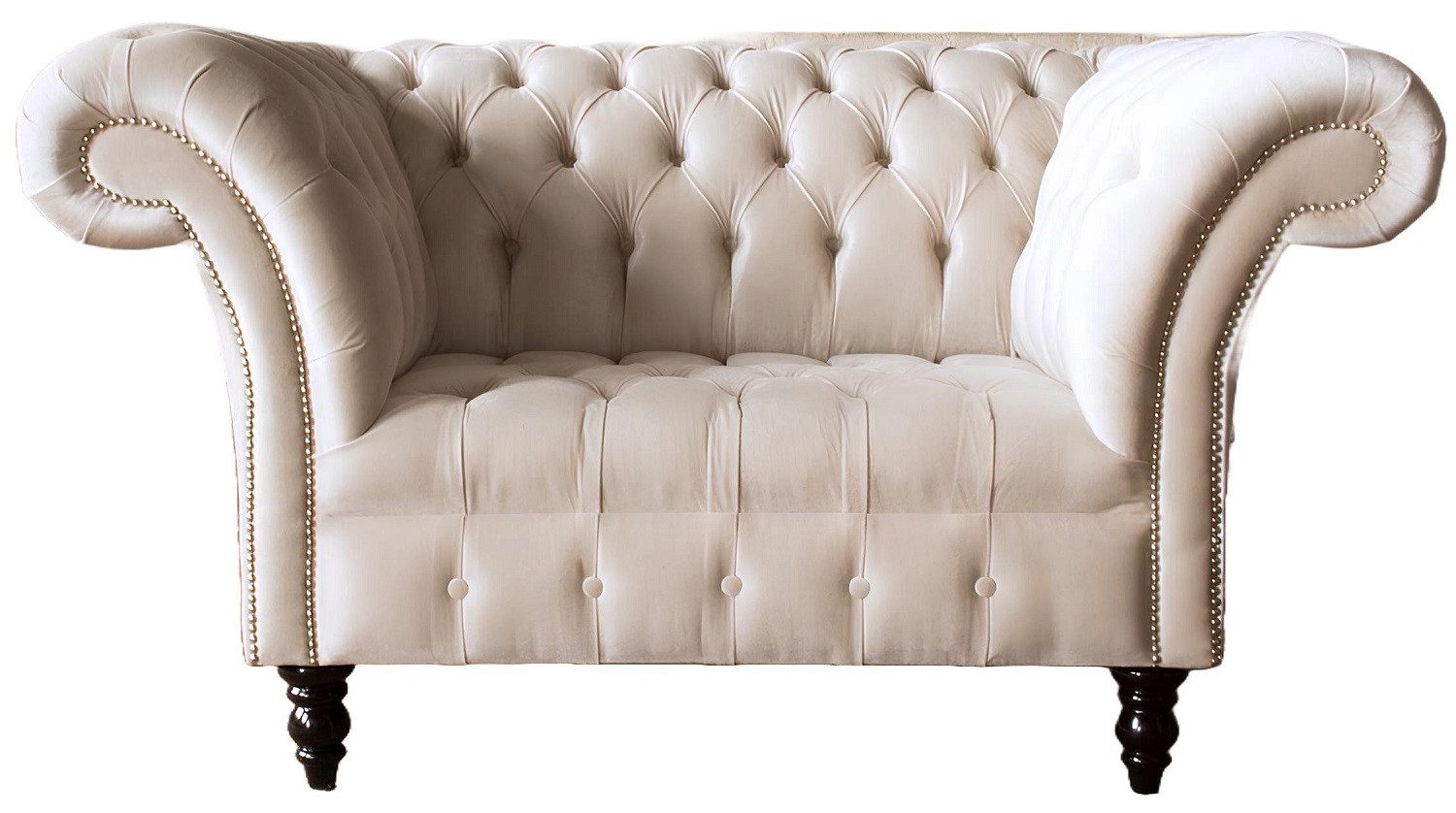 Xlmoebel Chesterfield-Sessel Chesterfield Sessel mit hochwertigem Textilbezug und Polsterung (Chesterfield Sessel - 1100), Hergestellt in Europa