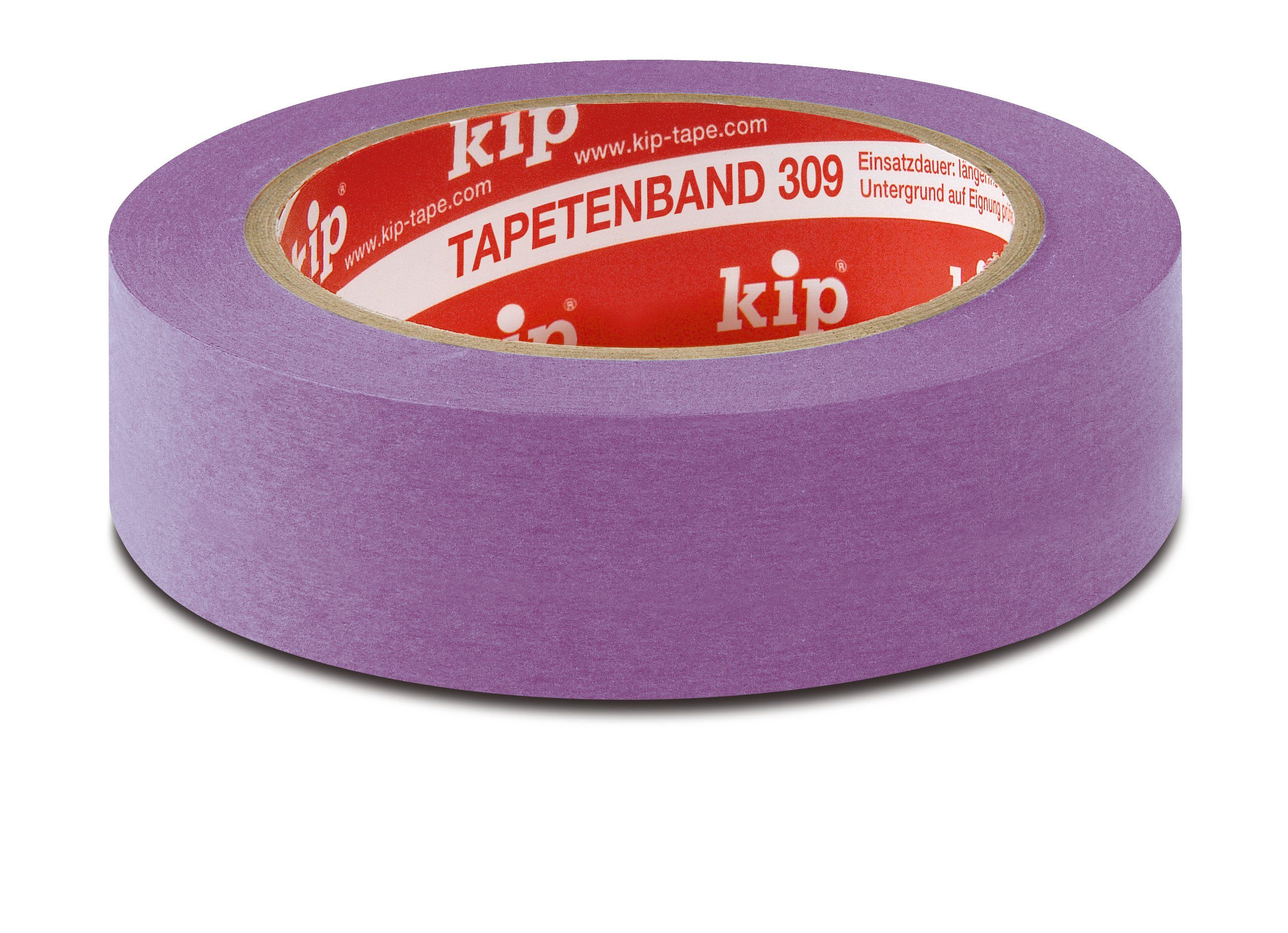 Kip® Klebeband Kip® 309 Tapetenband Washi, Farbe: lila - Malerkrepp (3er Pack) Für Maler und Streicharbeiten auf Tapete