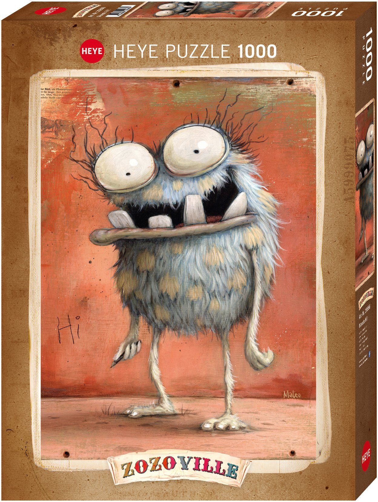 HEYE Puzzle Monsta Hi!, 1000 Puzzleteile, Made in Germany günstig online kaufen