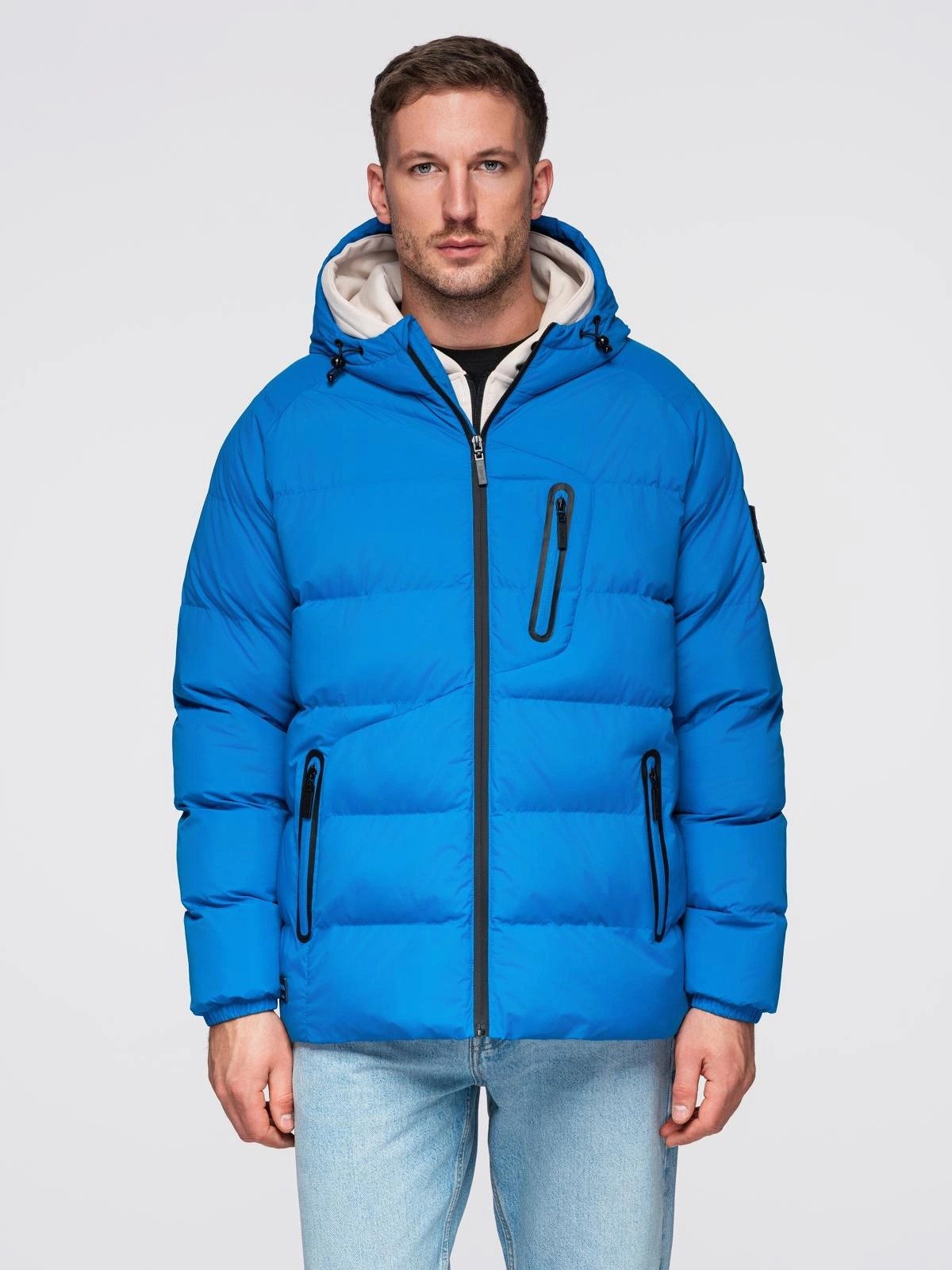 Winterjacke Gesteppte, wärmende Herrenjacke mit Raglanärmeln