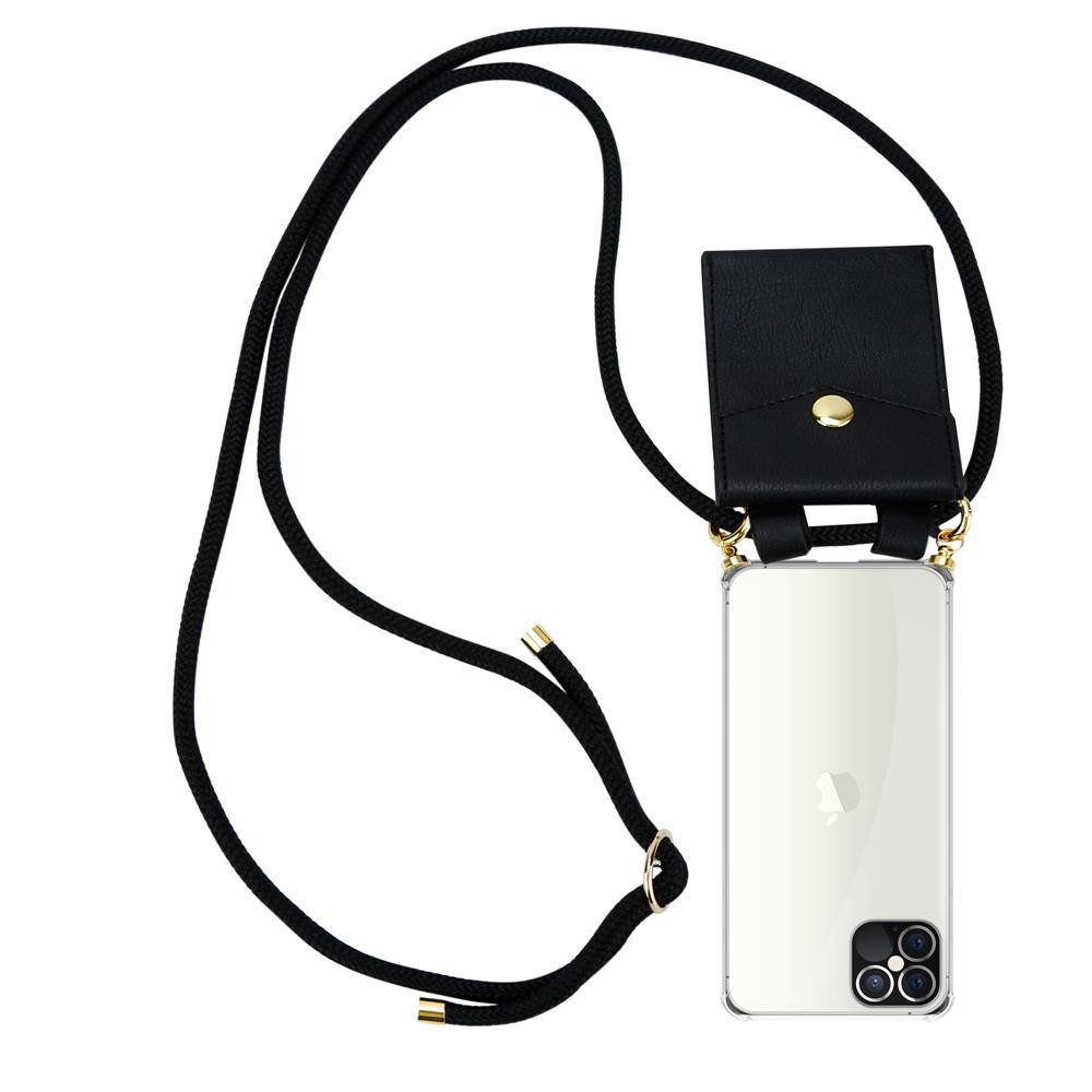 Cadorabo Handyhülle für iPhone 12 PRO MAX Kette Apple iPhone 12 PRO MAX, Flexible TPU Silikon Handy Schutzhülle - Hülle - mit Handykette