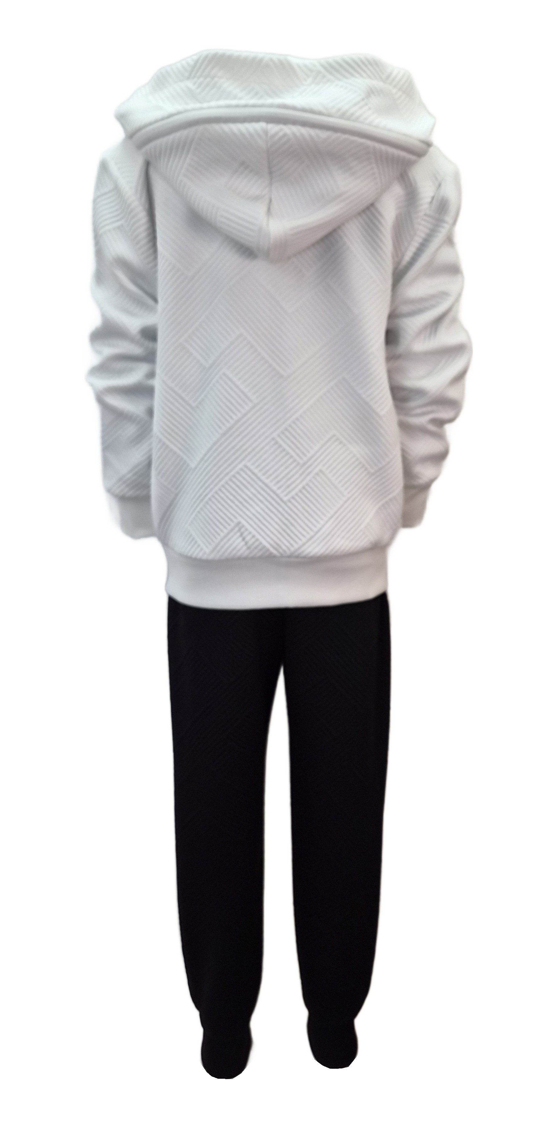 Hessis Freizeitanzug Jogginganzug Trainingsanzug JF7915 (Set, 3-tlg., Jacke, Shirt & Jogginghose) – Bild 5 von 5