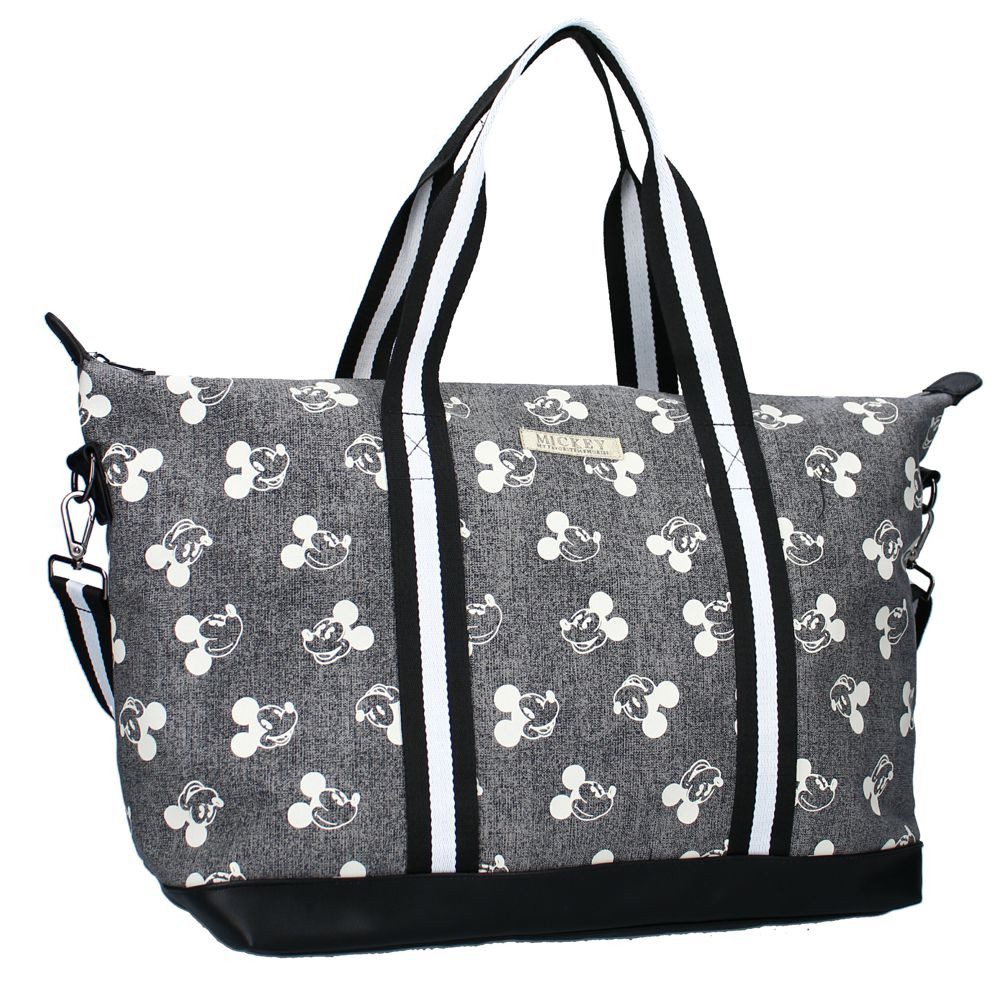 Disney Shopper Große Damen Shopping Bag Disney Mickey Mouse graue Tasche