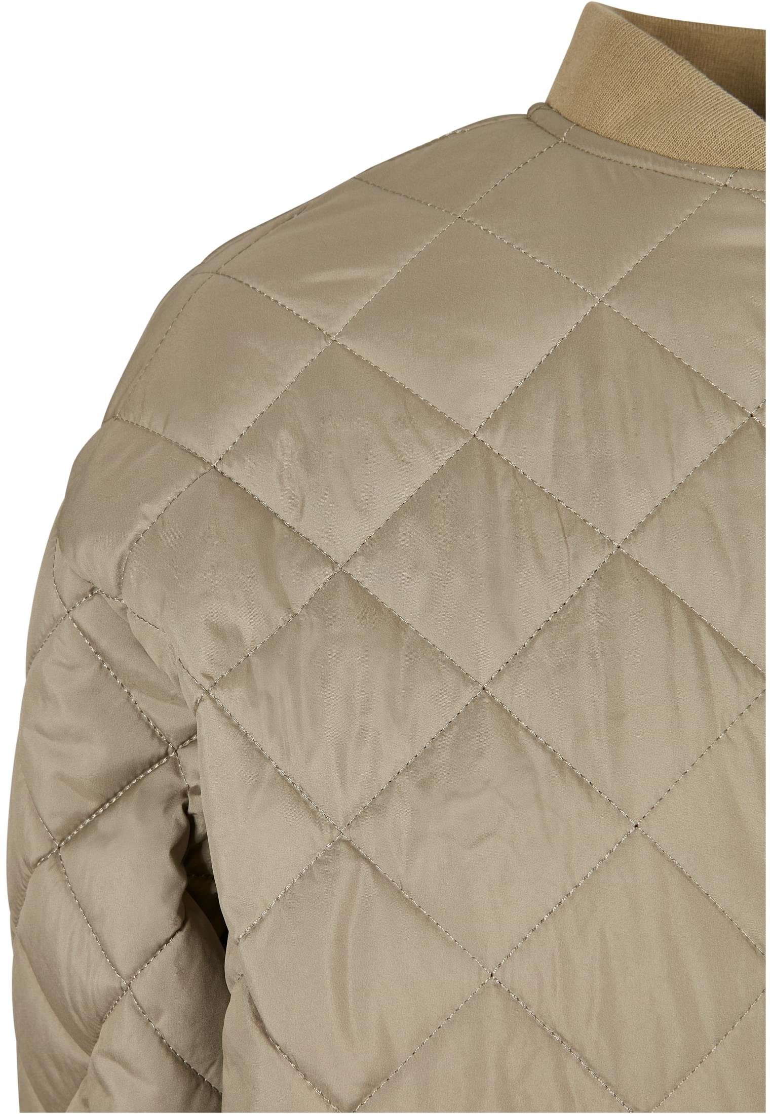 Jacket URBAN Sommerjacke (1-St) Diamond Damen khaki Bomber CLASSICS Ladies Oversized Quilted