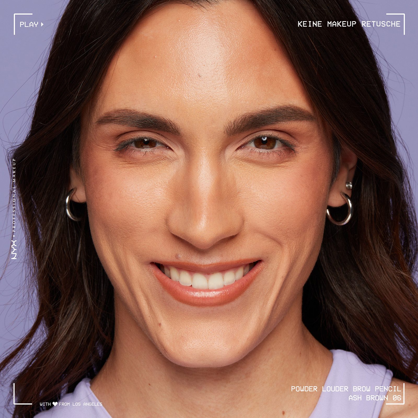 NYX Augenbrauenpflege Makeup Powder Louder Brow Pencil, mit Mikrofiber