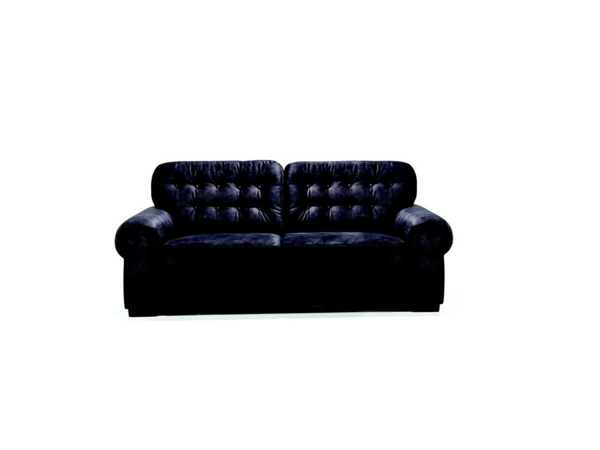 JVmoebel Sofa Designer Dunkelblauer 2 Sitzer Relax Sofas Club Lounge Polster Sofa, Made in Europe
