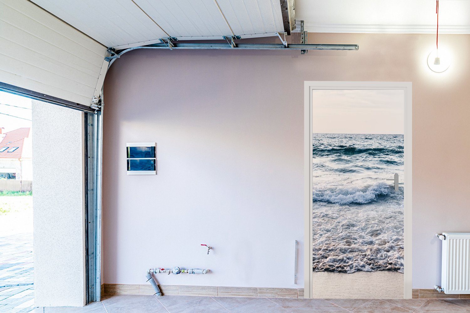 MuchoWow Türtapete Meer für Sommer, (1 - - Matt, Fototapete Strand Türaufkleber, Tür, St), bedruckt, 75x205 cm