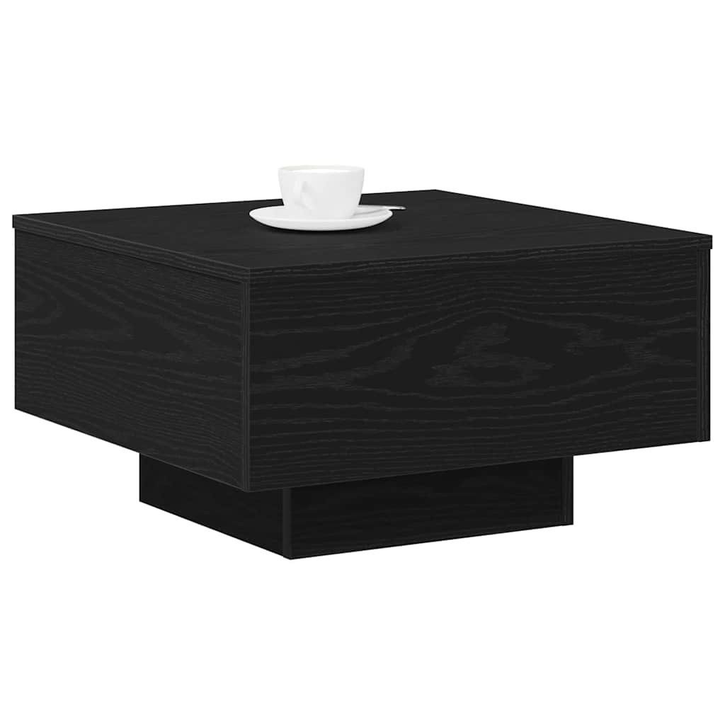 furnicato Couchtisch Moderner 55 x 55 x 31 cm in Schwarz Eichen-Optik (1-St), Stabiler Wohnzimmertisch mit glatter Oberfläche für das Wohnzimmer – Bild 3 von 5
