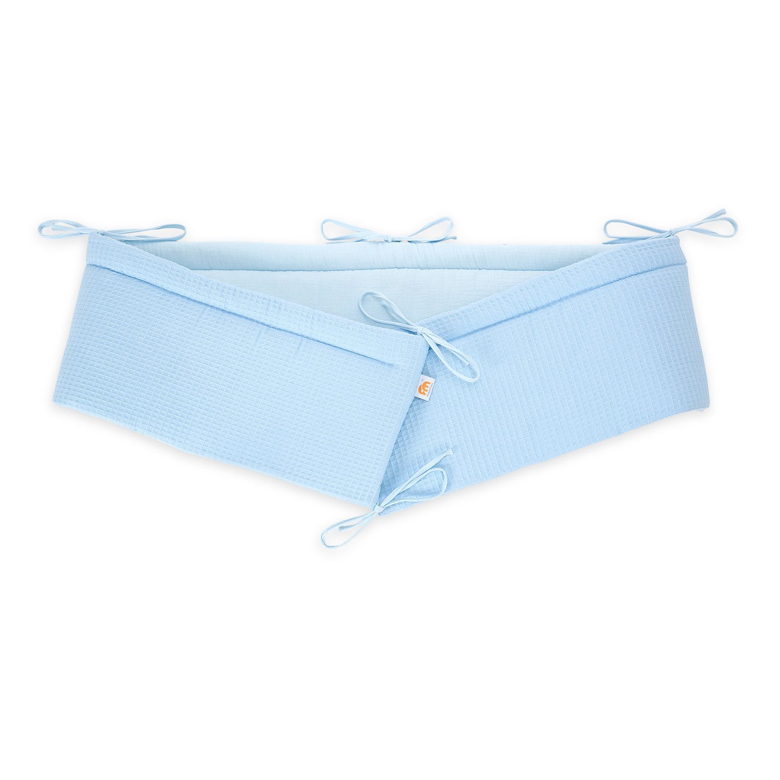 FabiMax Bettnestchen Musselin + Waffel-Piqué 2 in 1 Nestchen für Beistellbett Boxspring, 2in1 Wendedesign, 100% Baumwolle, Made in EU