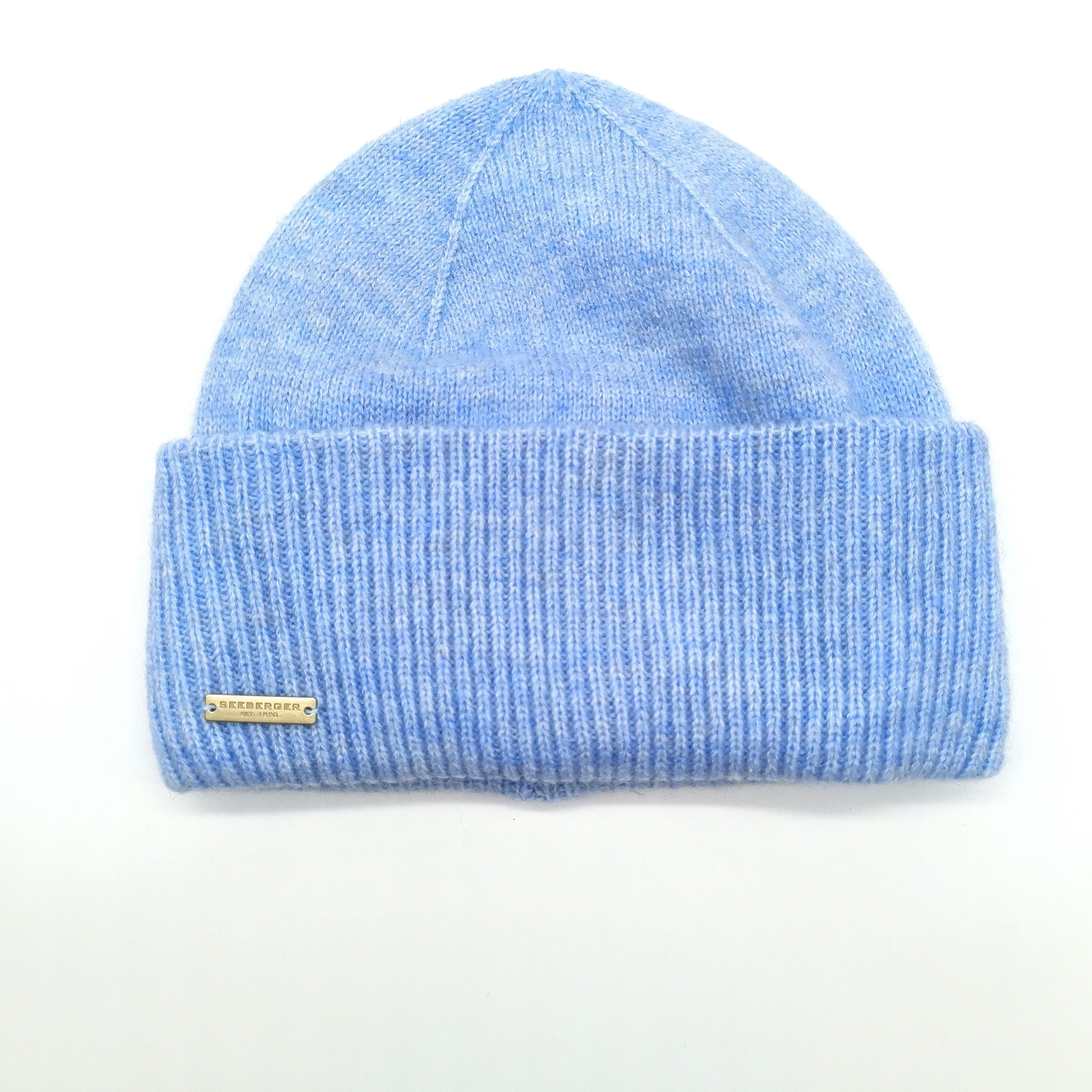 Seeberger Strickmütze DA-Strickmütze hellblau