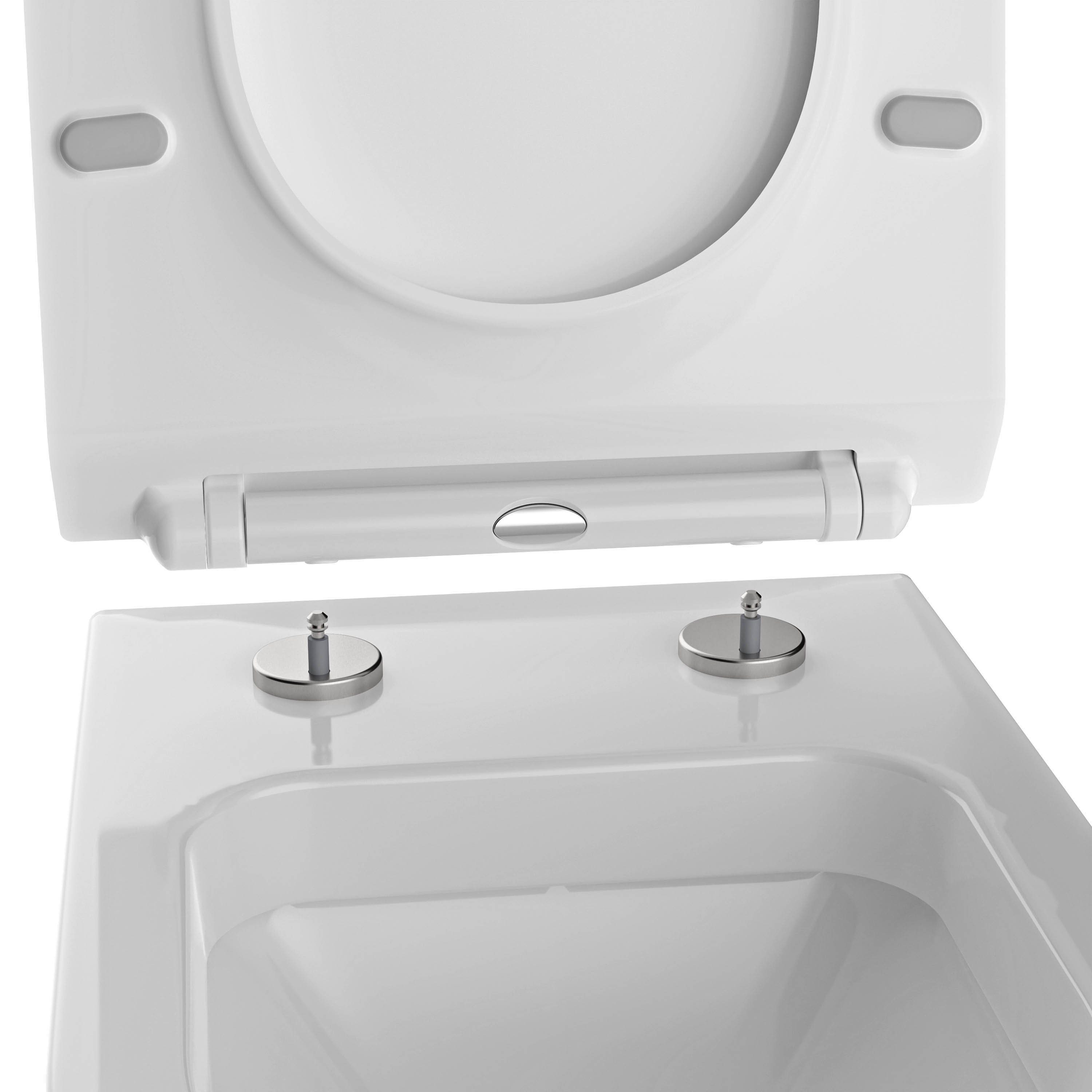 Bernstein WC-Sitz U2019 ultraflach in Weiß glänzend, ultraflaches Design, Soft-Close und Take-Off – Bild 5 von 5