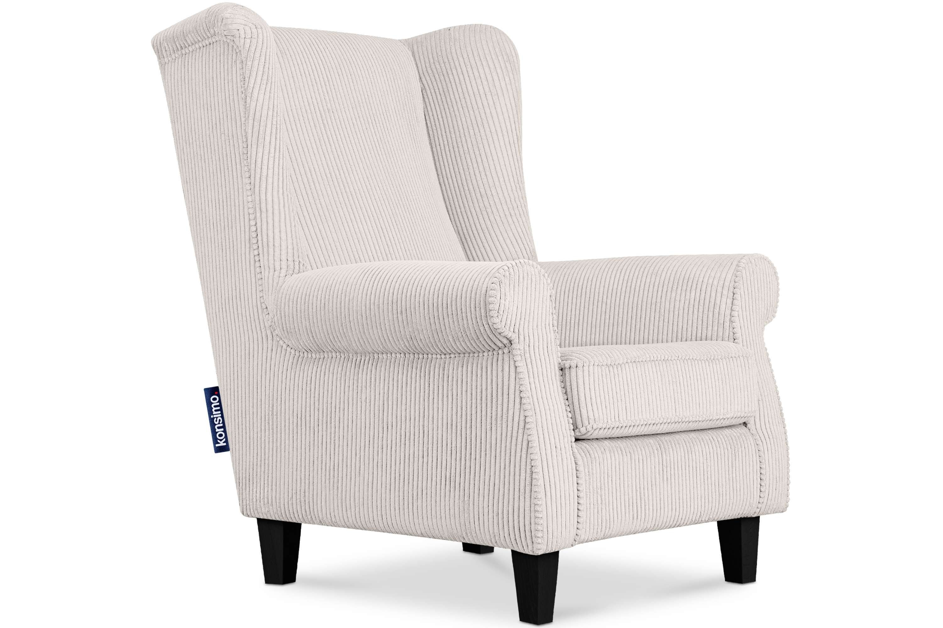 KONSIMO® Ohrensessel MILES Gepolsterter Sessel, mit günstig online kaufen