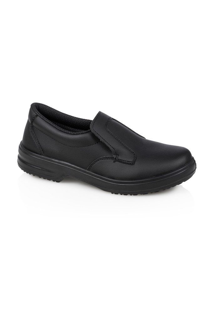 Karlowsky Fashion KARLOWSKY Berufsschuhe OZEANIEN Schlupfschuh Kunstleder Schwarz Berufsschuh