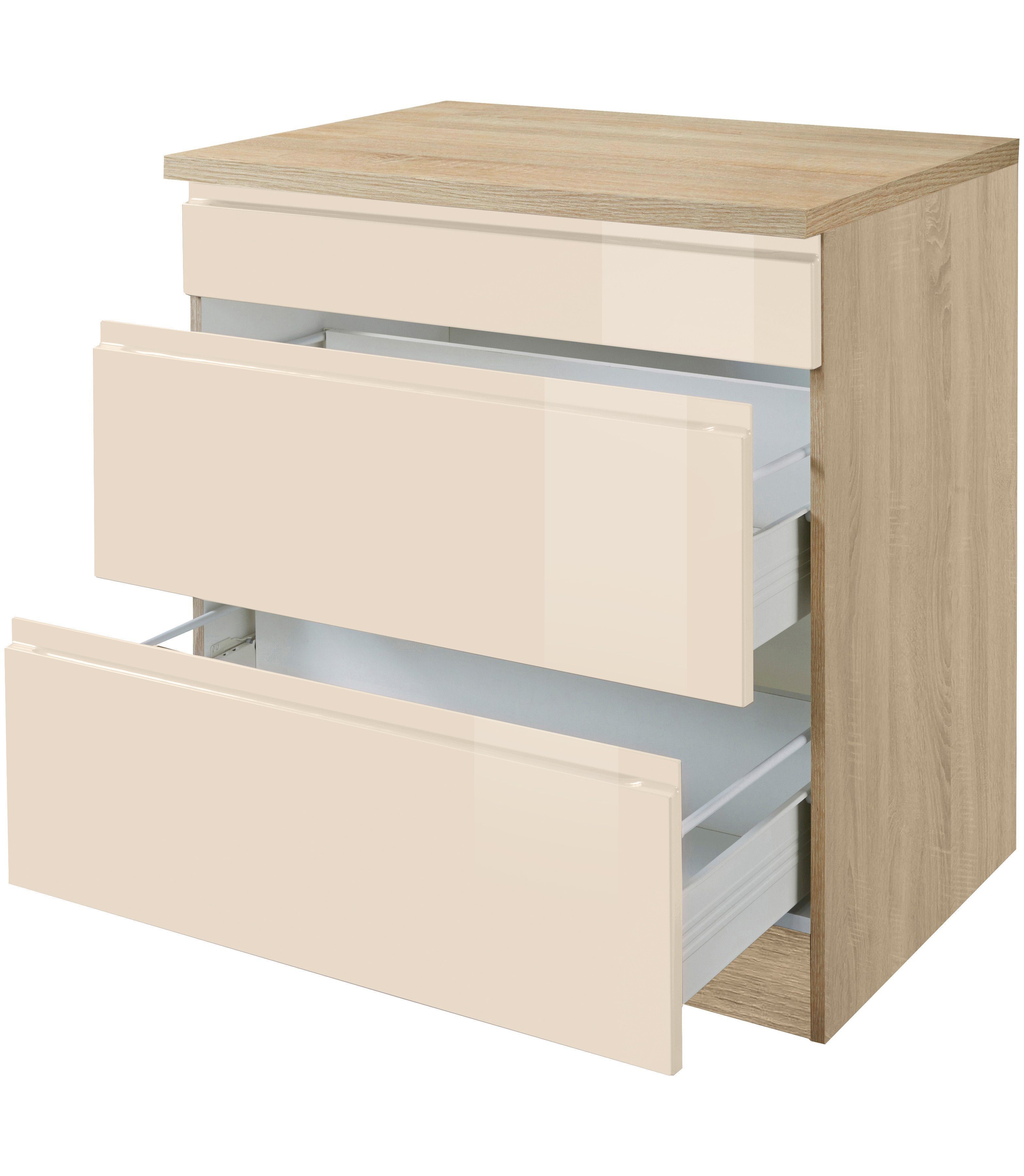 KOCHSTATION Kochfeldumbauschrank KS-Virginia 80 cm breit günstig online kaufen