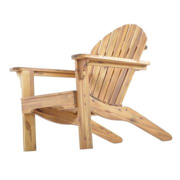 Raburg Gartensessel XXL Design-Gartenstuhl, Akazie Hartholz, Premium Light, Adria, Canadian Adirondack Deck-Chair / Hamburger Alsterstuhl, bis 120 kg