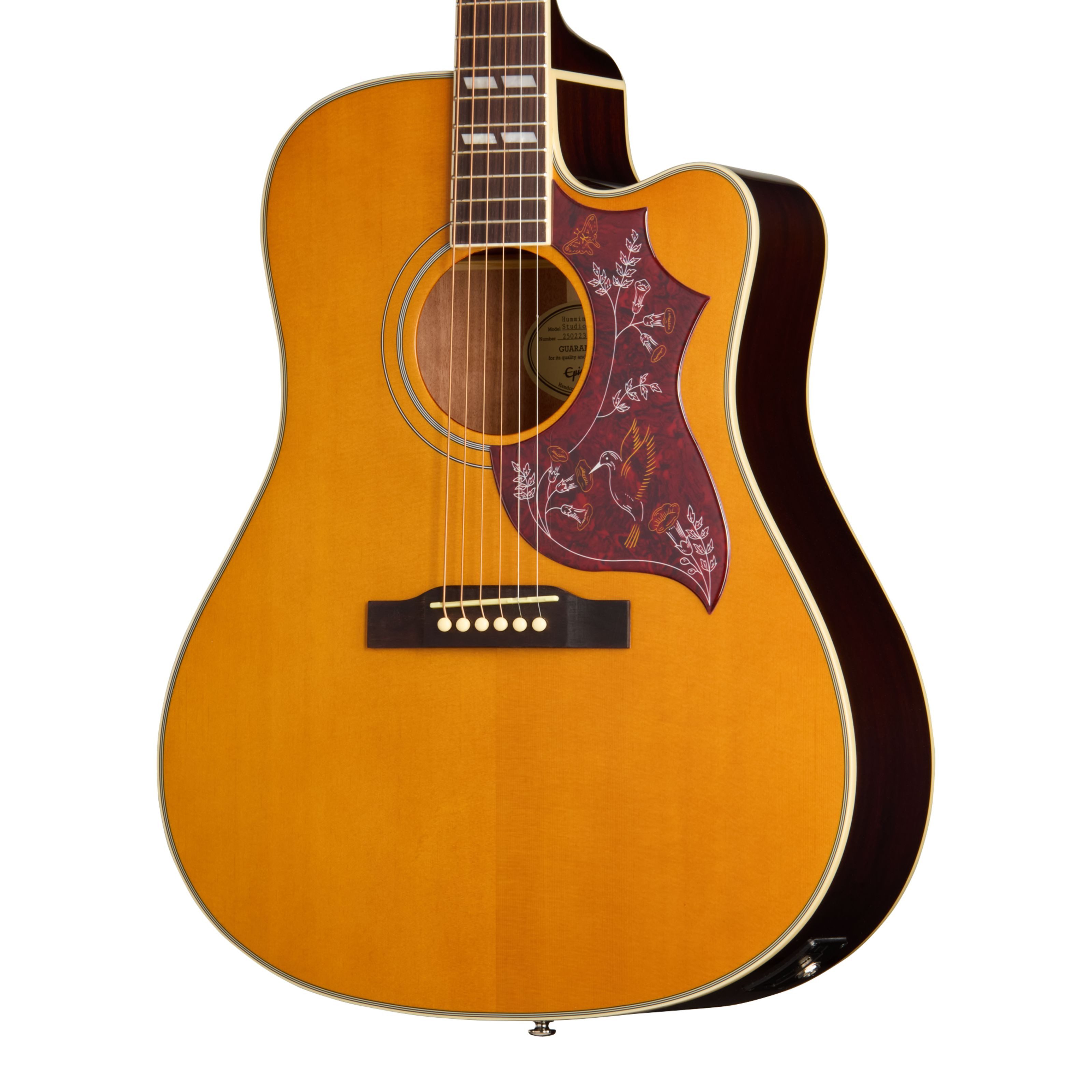 Epiphone Westerngitarre, Westerngitarren, Dreadnought Gitarren, Hummingbird Studio EC Natural - Westerngitarre