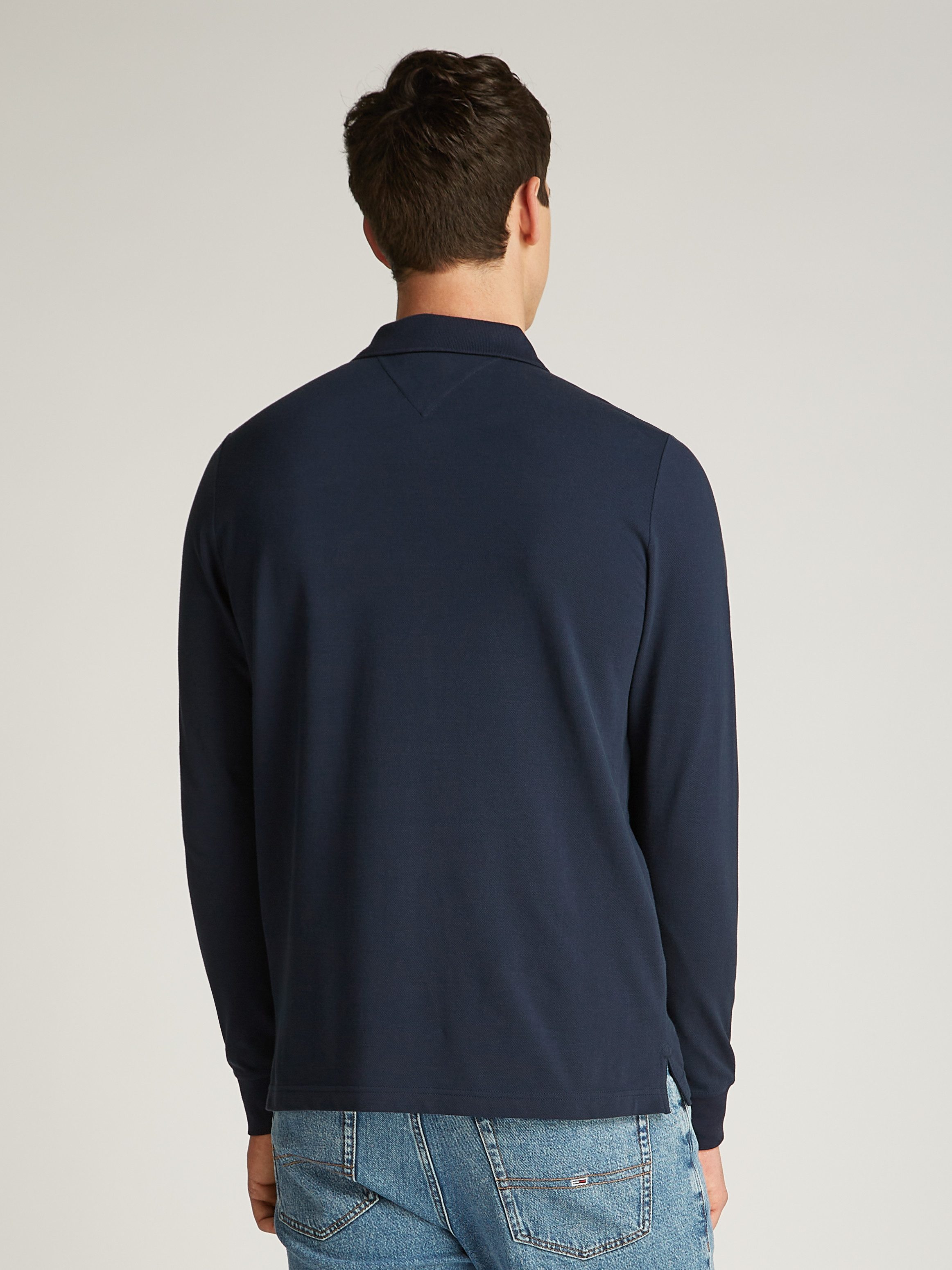 Tommy Jeans Plus Langarm-Poloshirt TJM SLIM PLACKET POLO LS EXT in Großen G günstig online kaufen