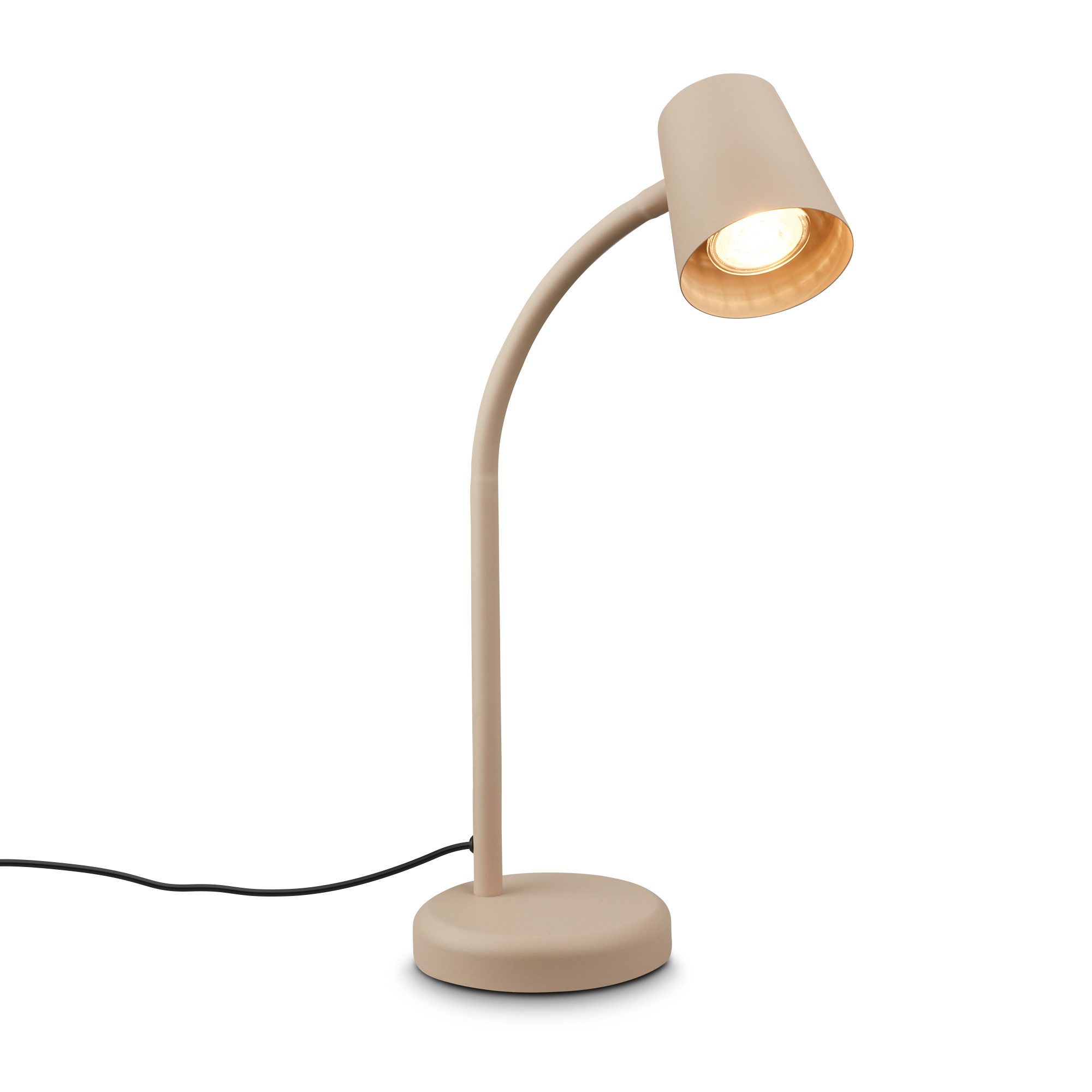 Briloner Leuchten Tischleuchte LED Tischlampe Bürolampe Homeoffice Schreibtischlampe Kinderzimmer, ohne Leuchtmittel, 2700K - Extra - Warmweiß