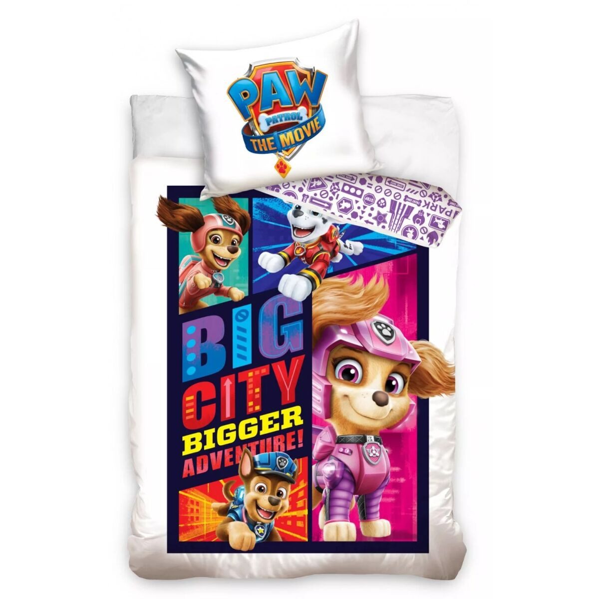 PAW PATROL Kinderbettwäsche Paw Patrol Bigger Adventure Bettbezug 140×200cm, 70×90 cm
