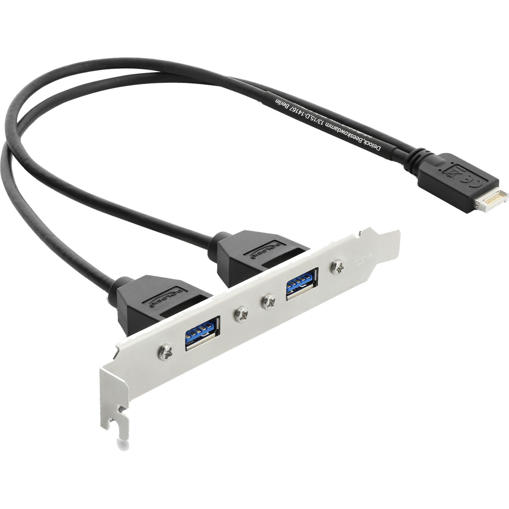 Delock PC-Gehäuse DeLOCK Slotblech USB Typ-E > 2x USB 3.0