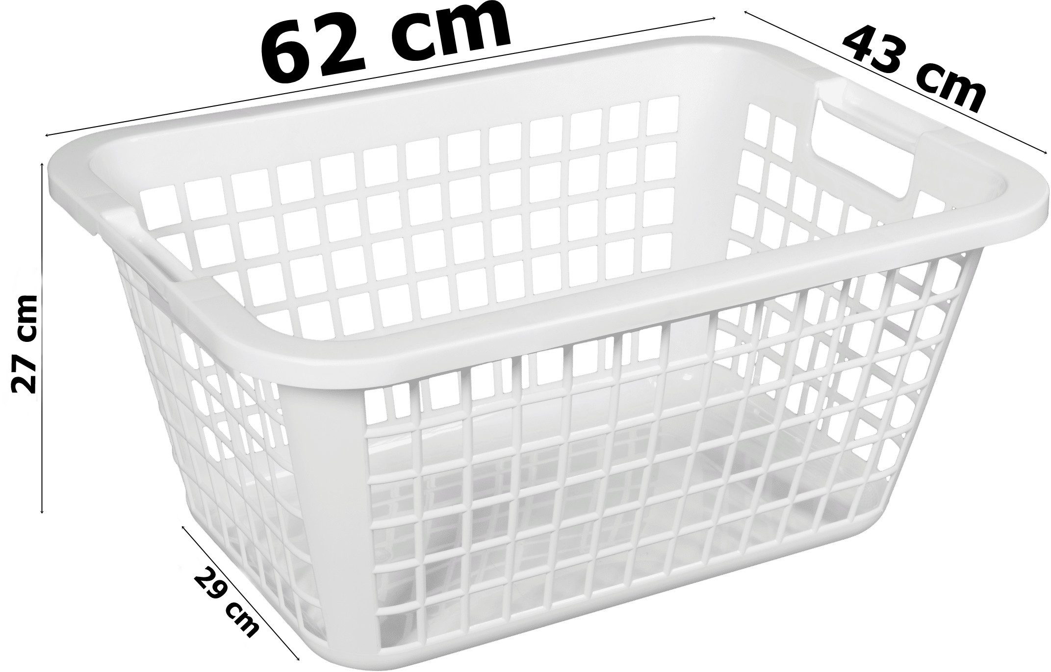 Ebaxx Wäschekorb 69 Liter Groß Wäschewanne günstig online kaufen