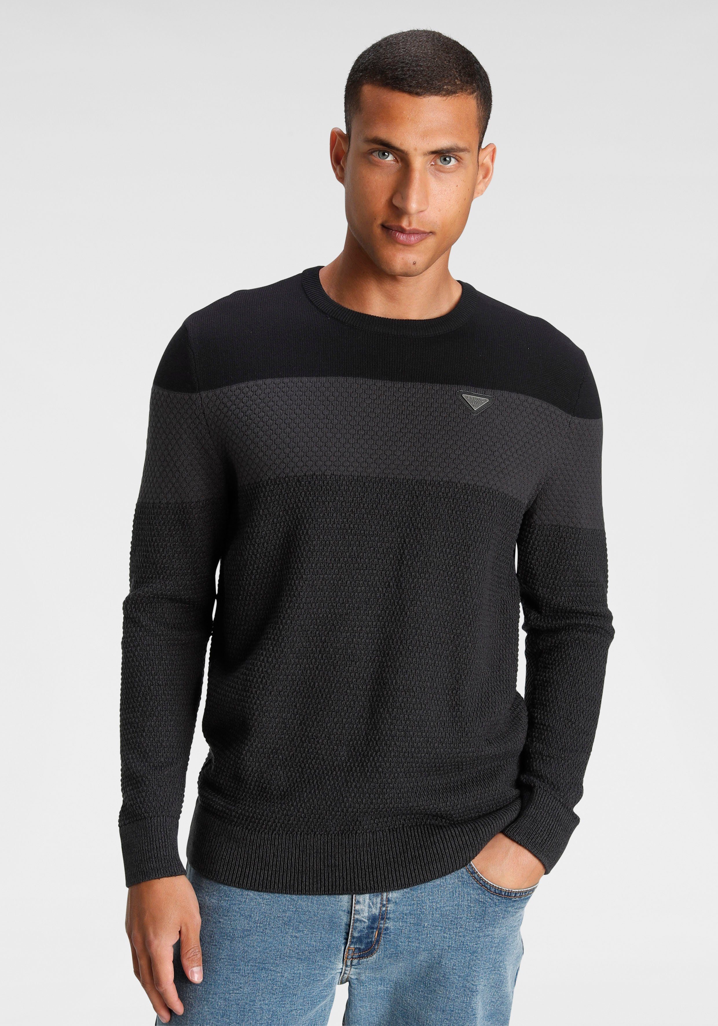 Bruno Banani Strickpullover im modischem Look